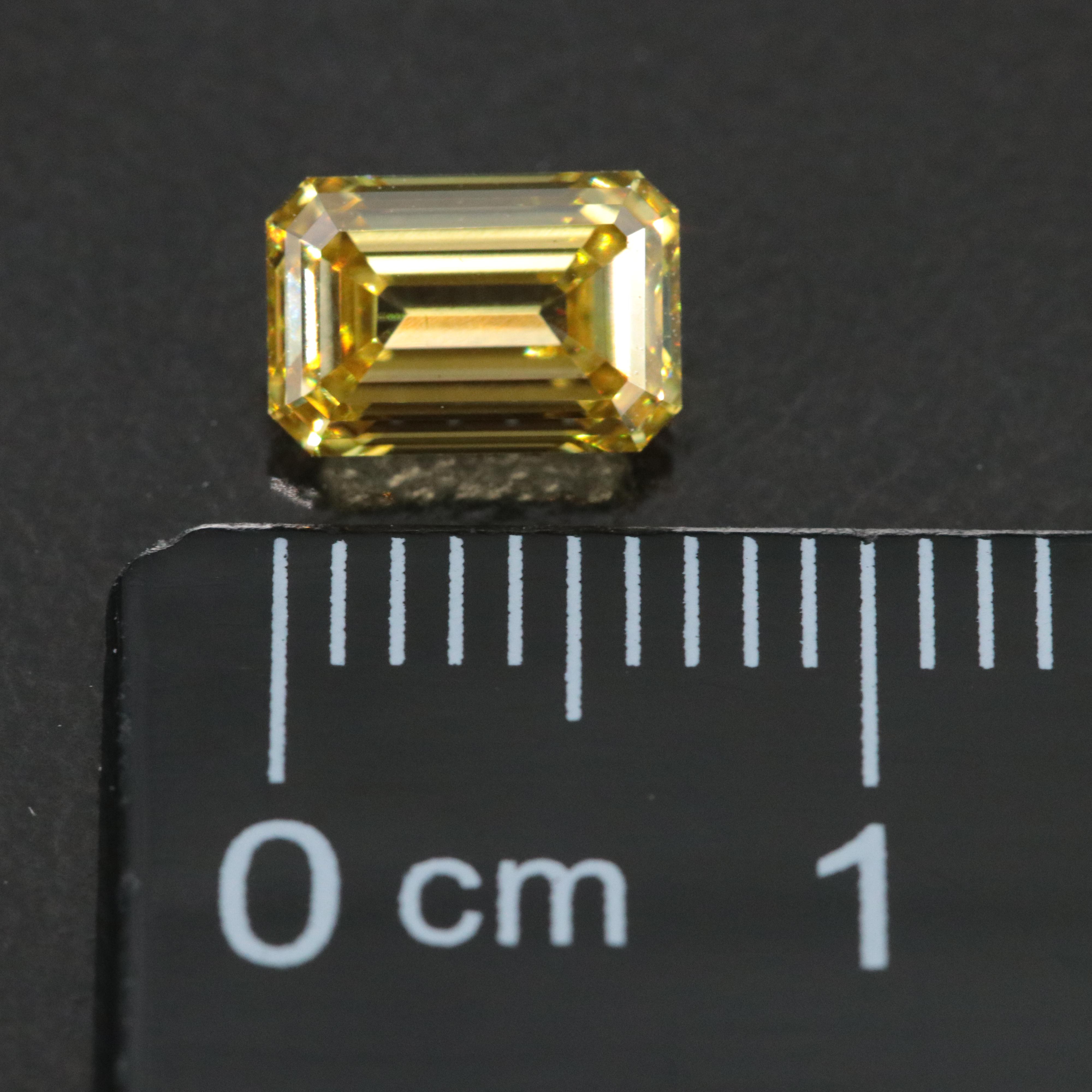 Loose 1.10 CT Lab Grown Fancy Yellow Diamond with IGI Report