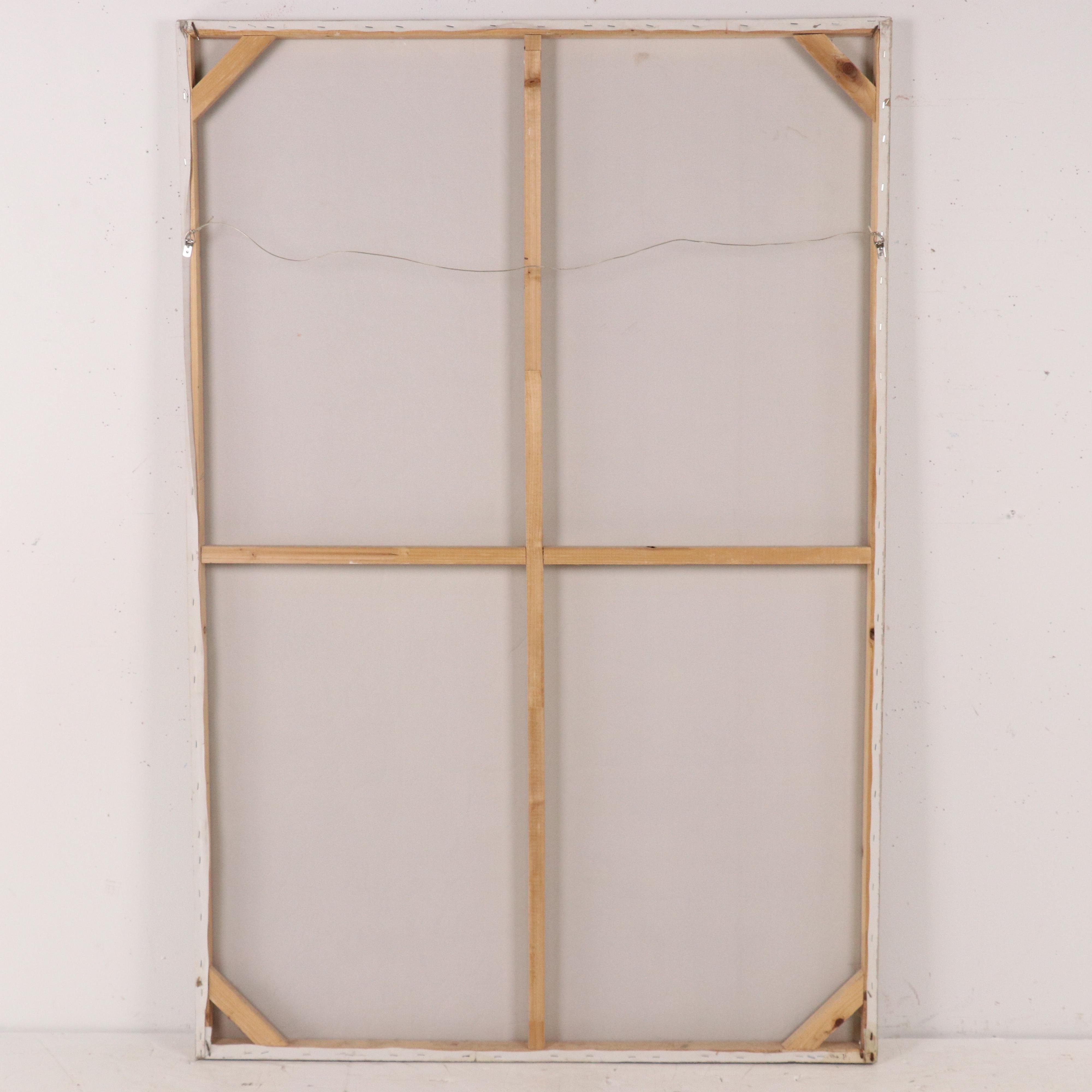 Textured Mixed Media Painting of Buddha, 21st Century