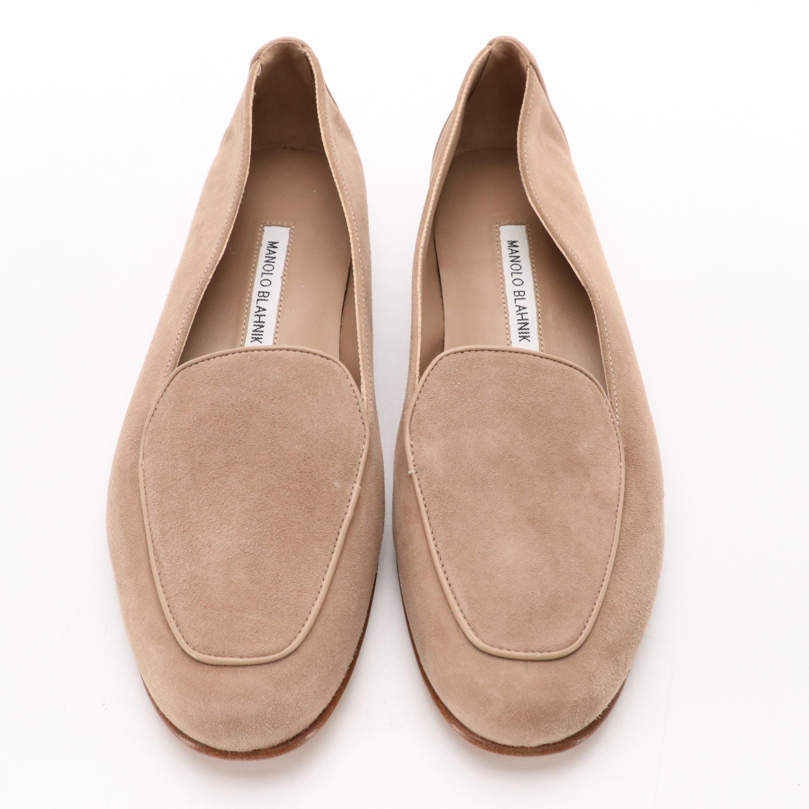 Manolo Blahnik Suede Loafers