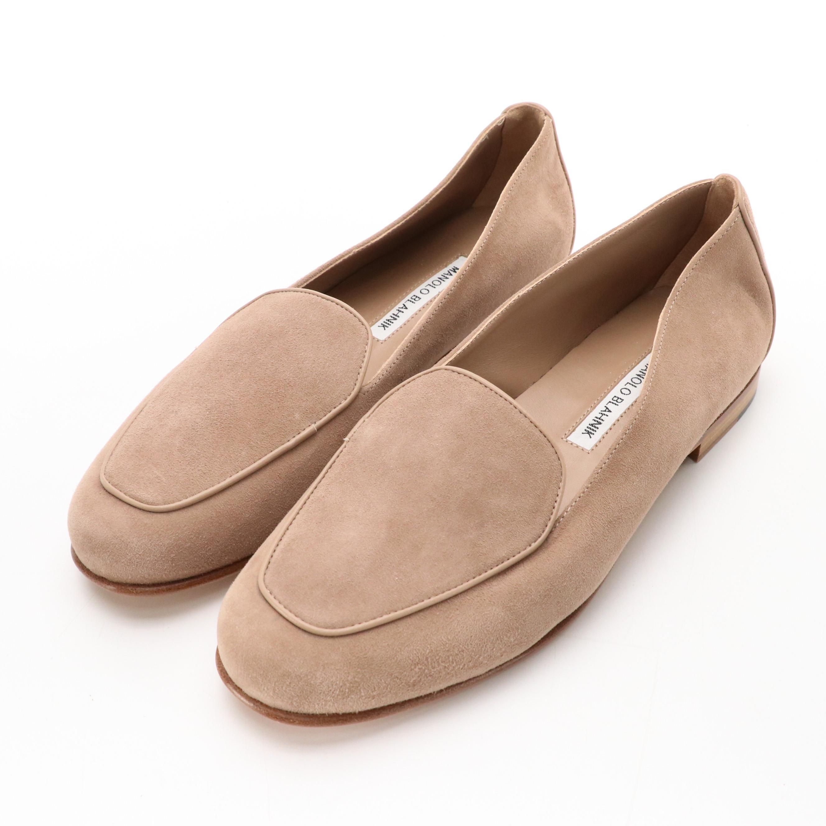 Manolo Blahnik Suede Loafers