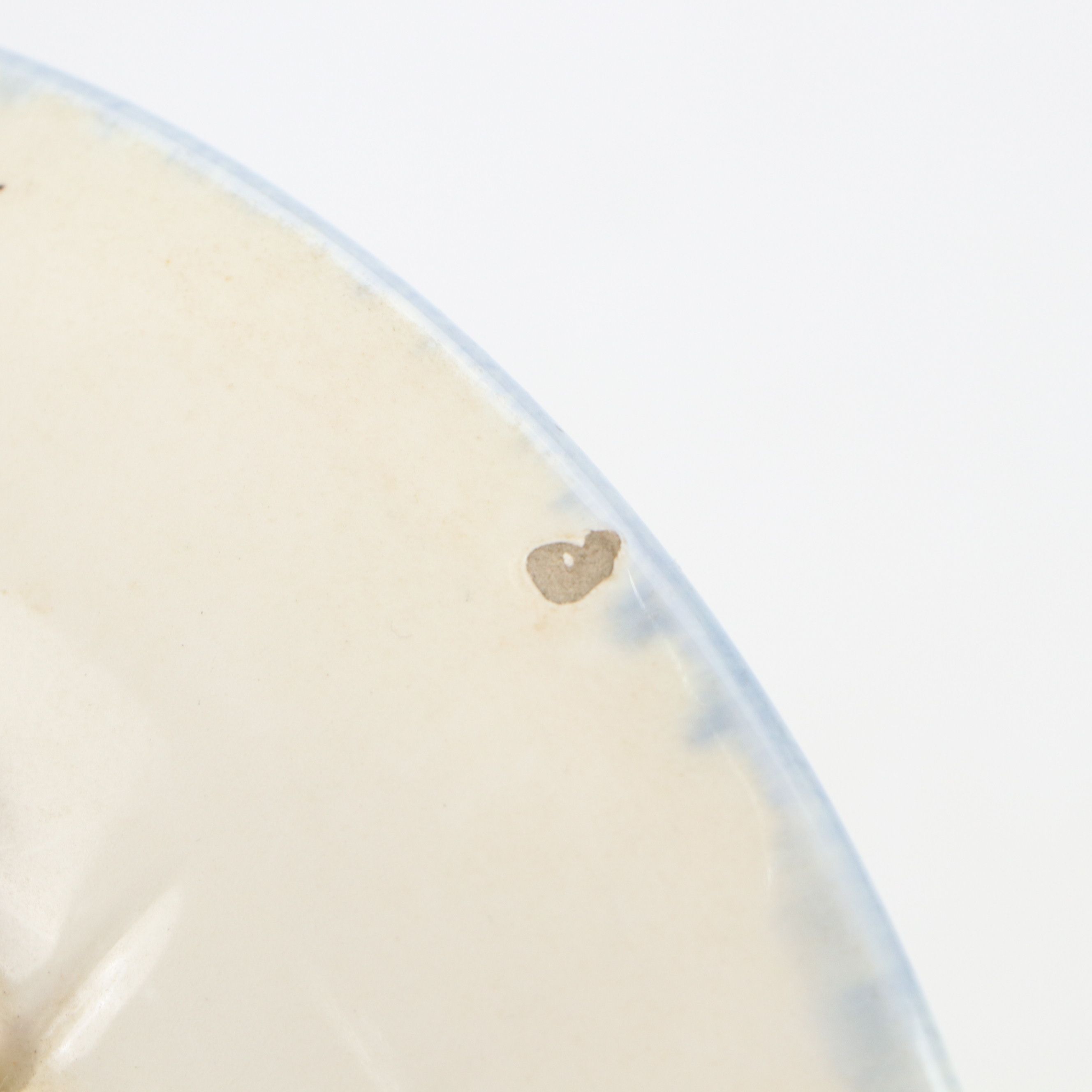 Cico German Majolica Cabinet Plate with Redware Pottery Jug, 20th Century