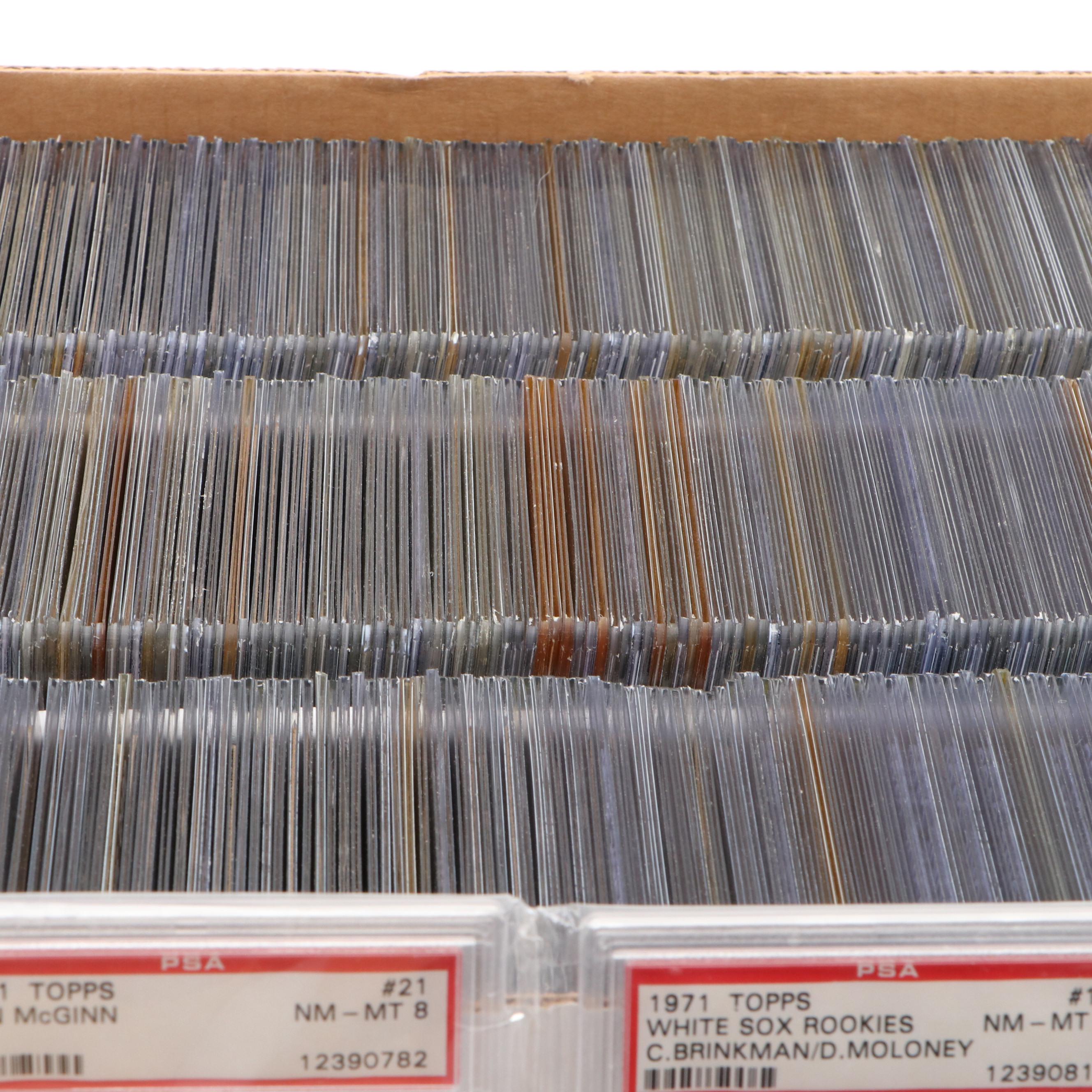 1971 Topps Complete Baseball Card Set with PSA Graded 8 NM-MT Cards