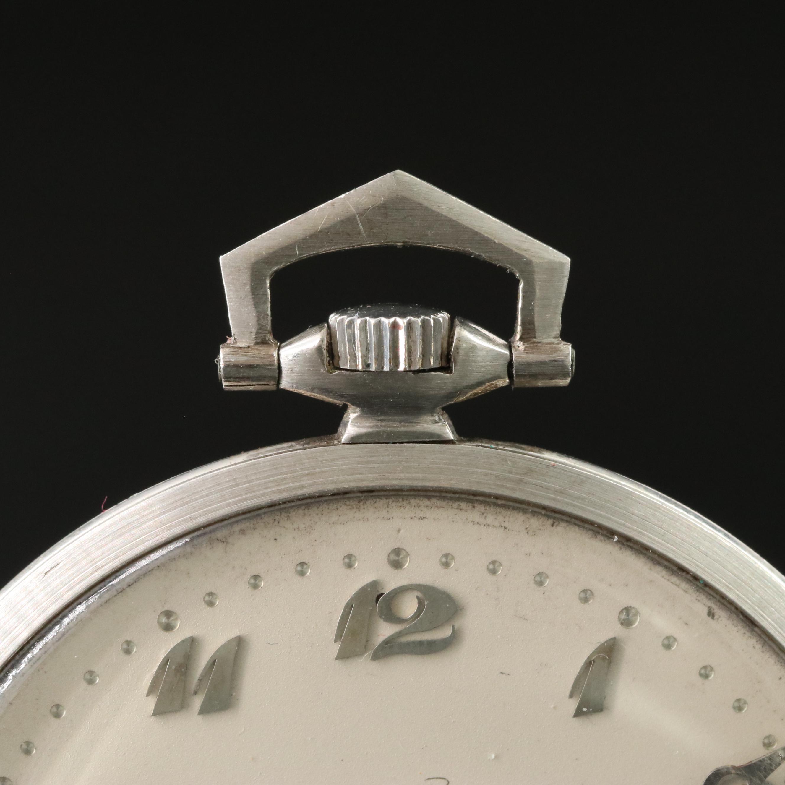 E. Mathey-Tissot & Co Platinum Art Deco Pocket Watch