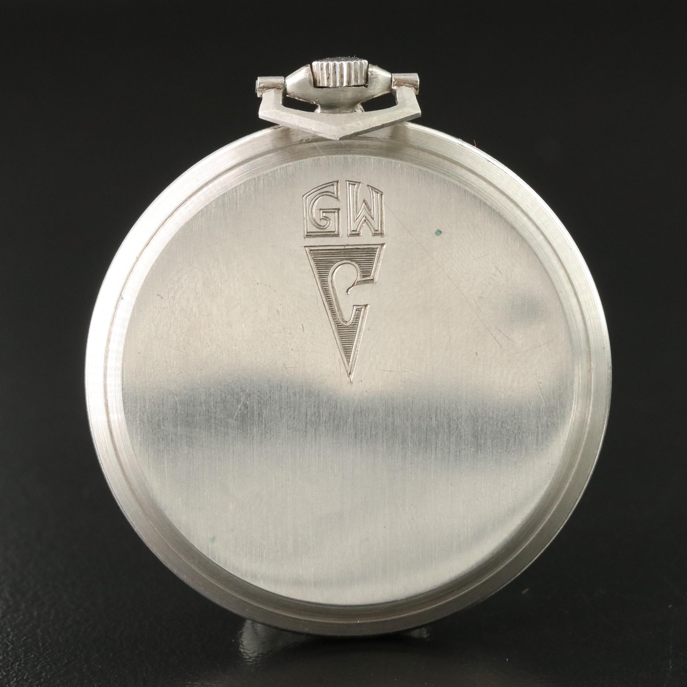 E. Mathey-Tissot & Co Platinum Art Deco Pocket Watch