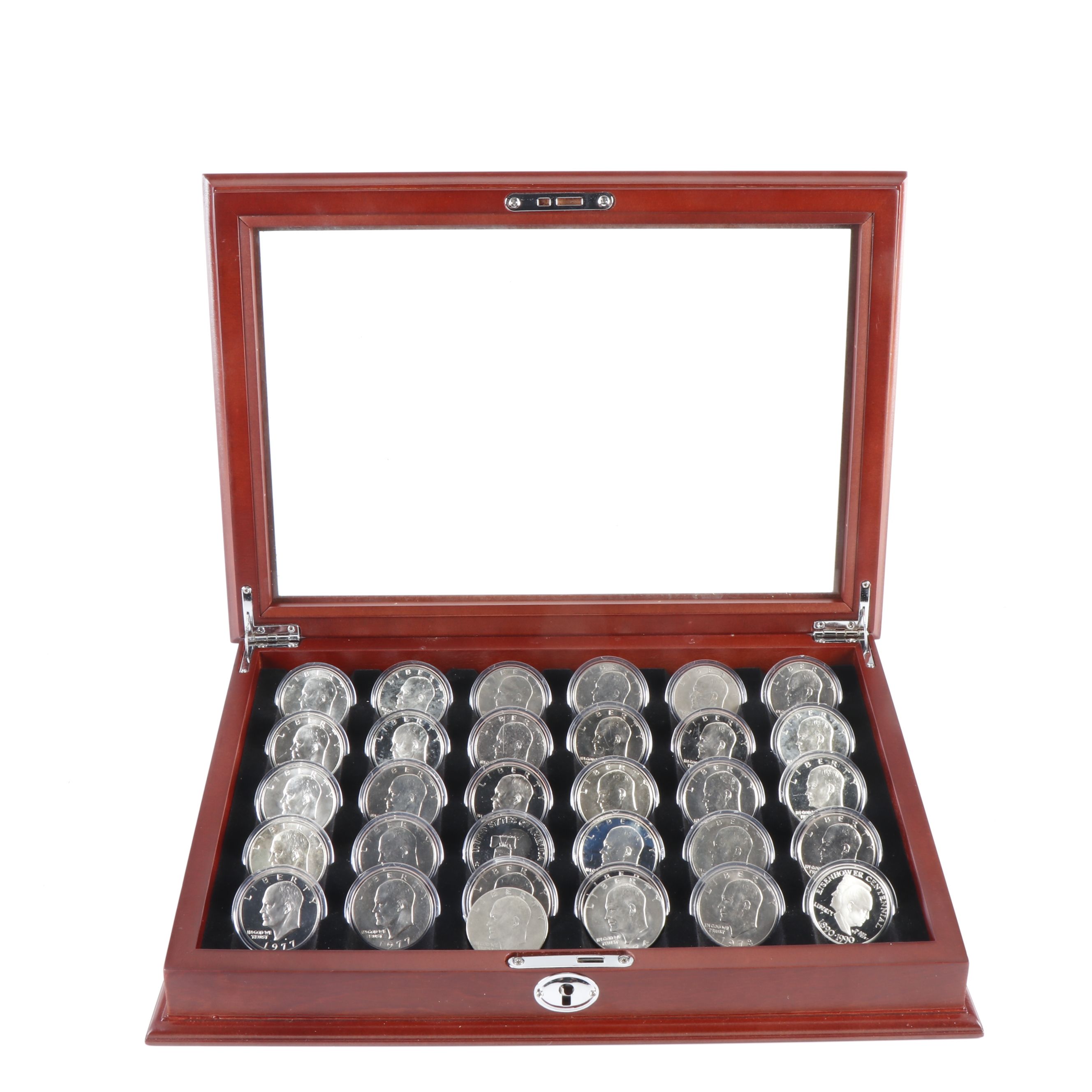 Complete Eisenhower Dollar Collection Including Proofs and Silver Issues