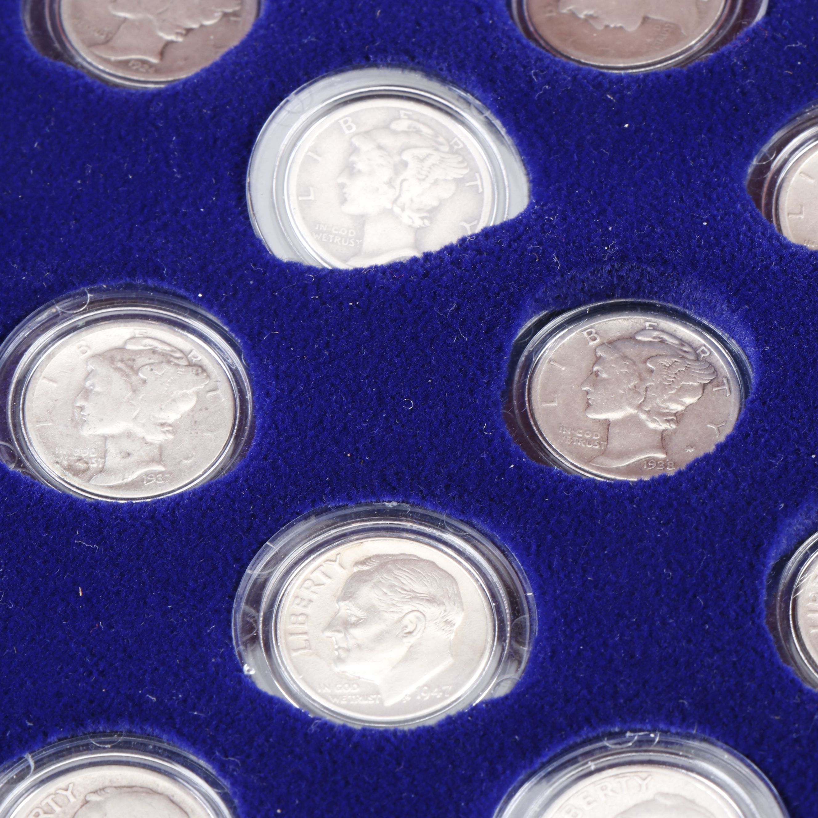 50 Years of United States Silver Dimes
