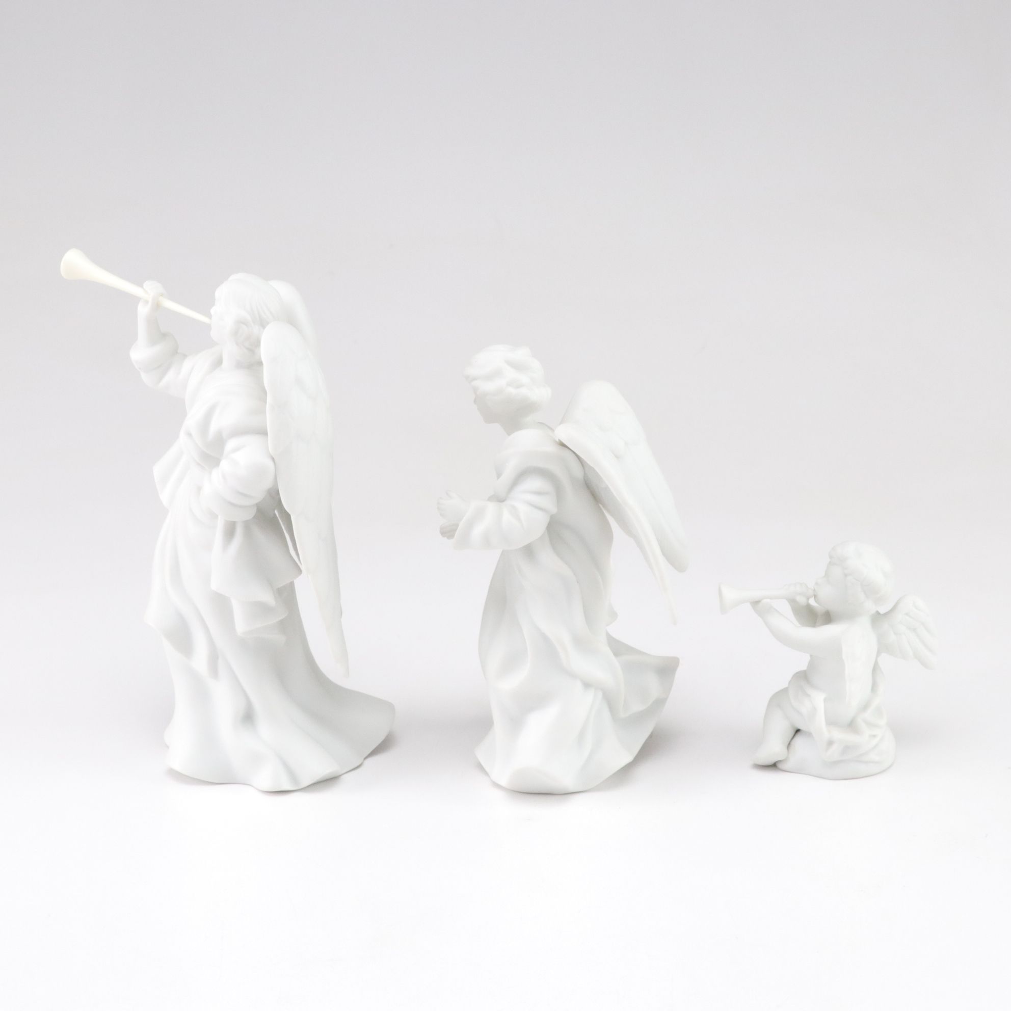 Lenox "The Angel of Peace" Figurine with Avon Nativity Angels