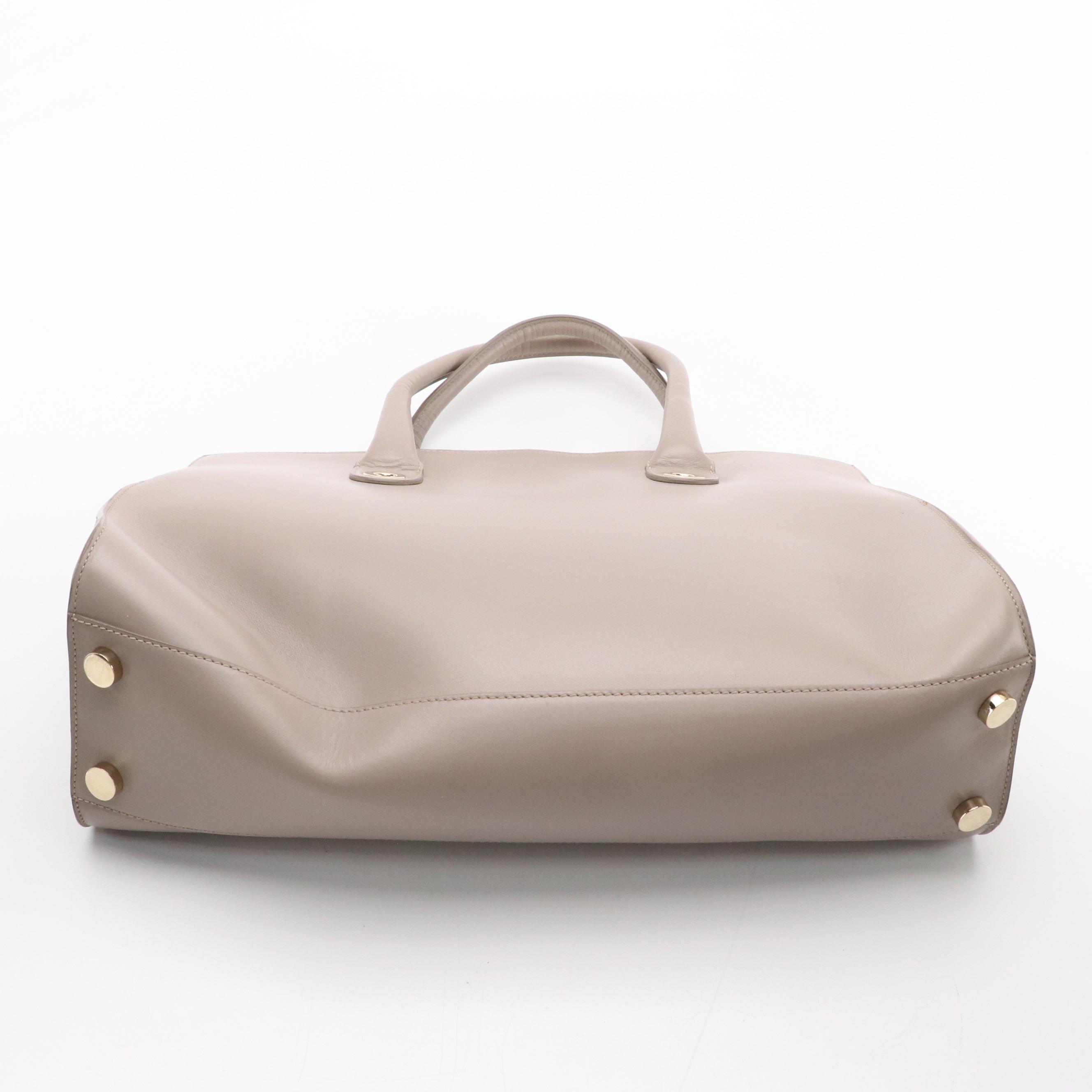 Jimmy Choo Leather and Suede Riley Tote Bag