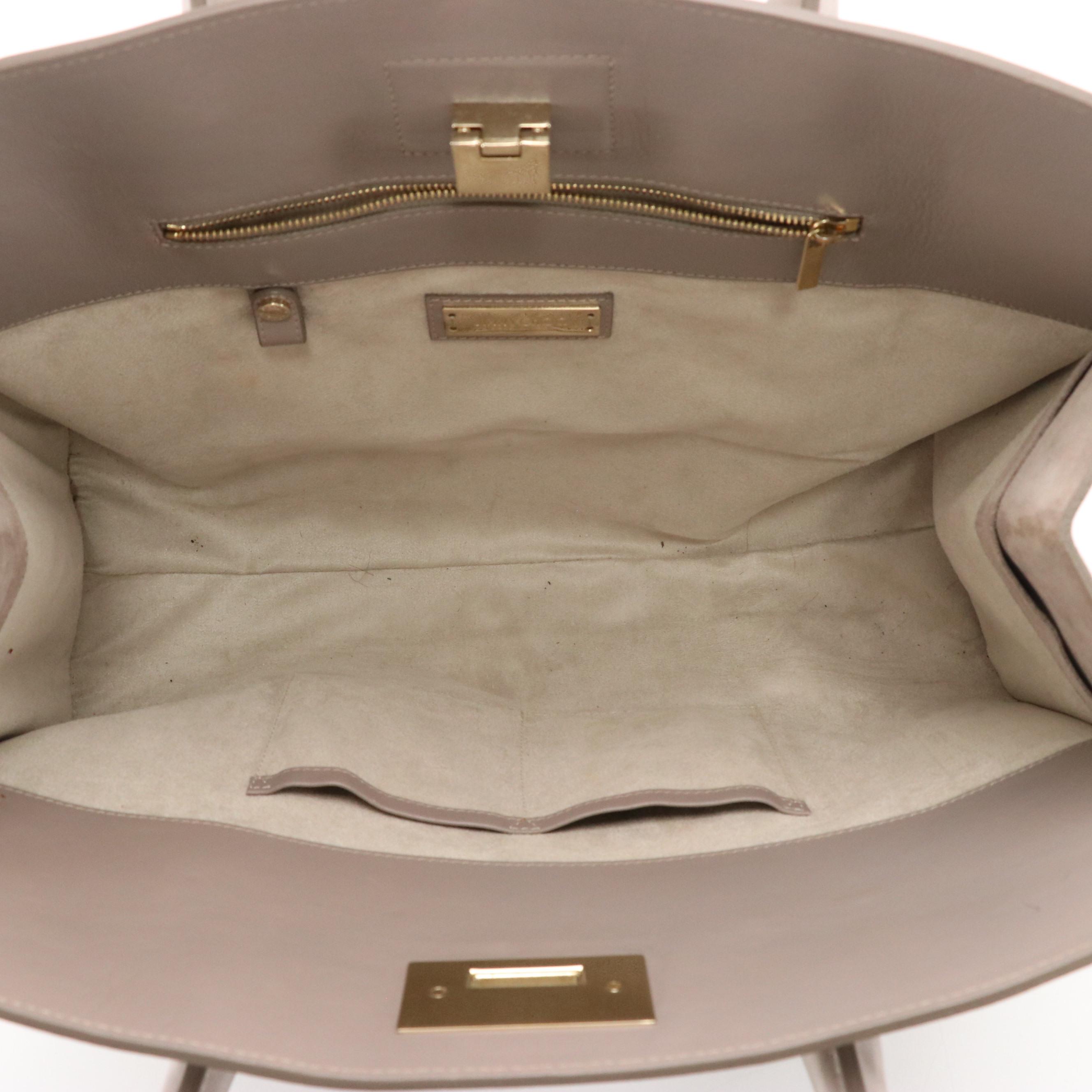 Jimmy Choo Leather and Suede Riley Tote Bag