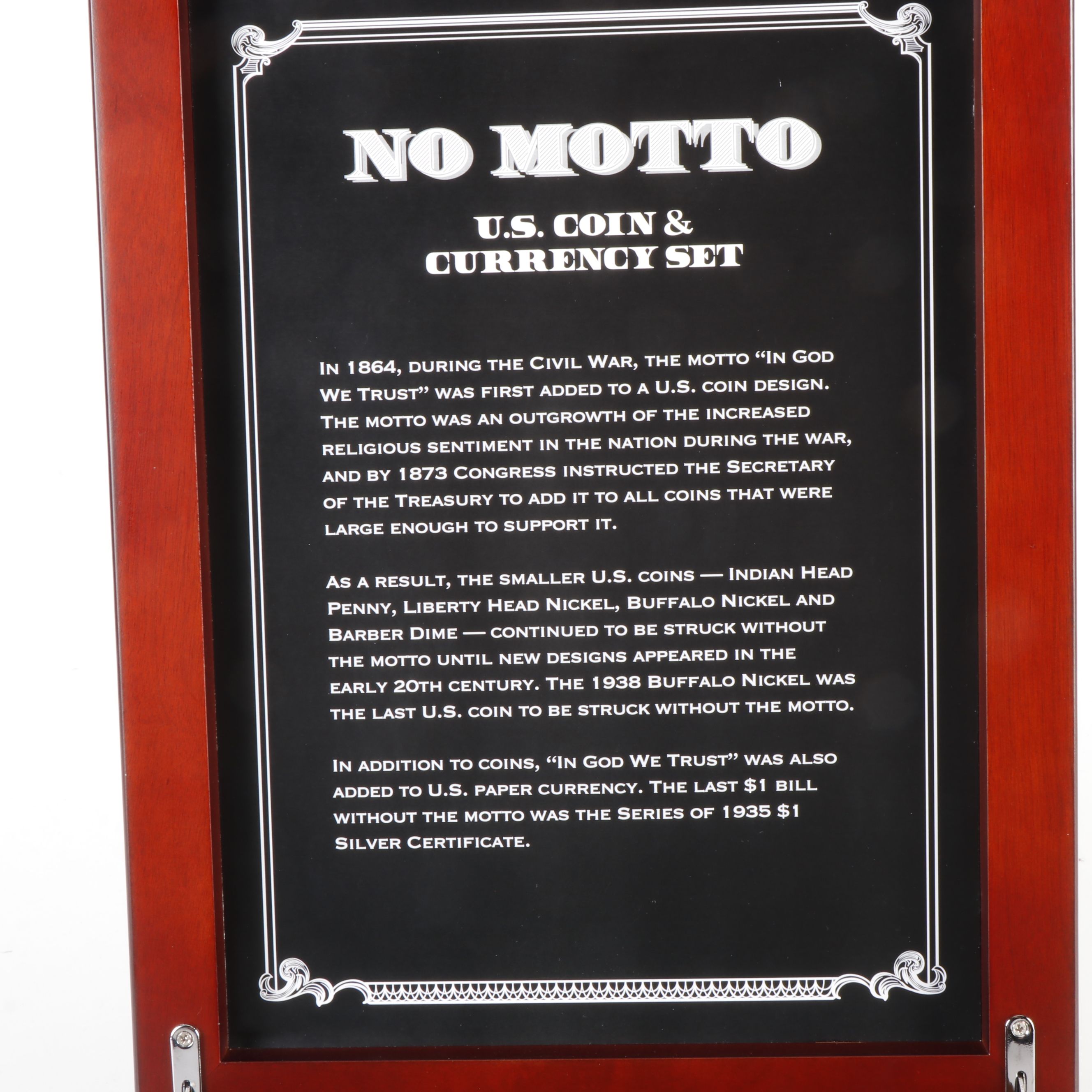 No Motto U.S.Coin and Currency Set