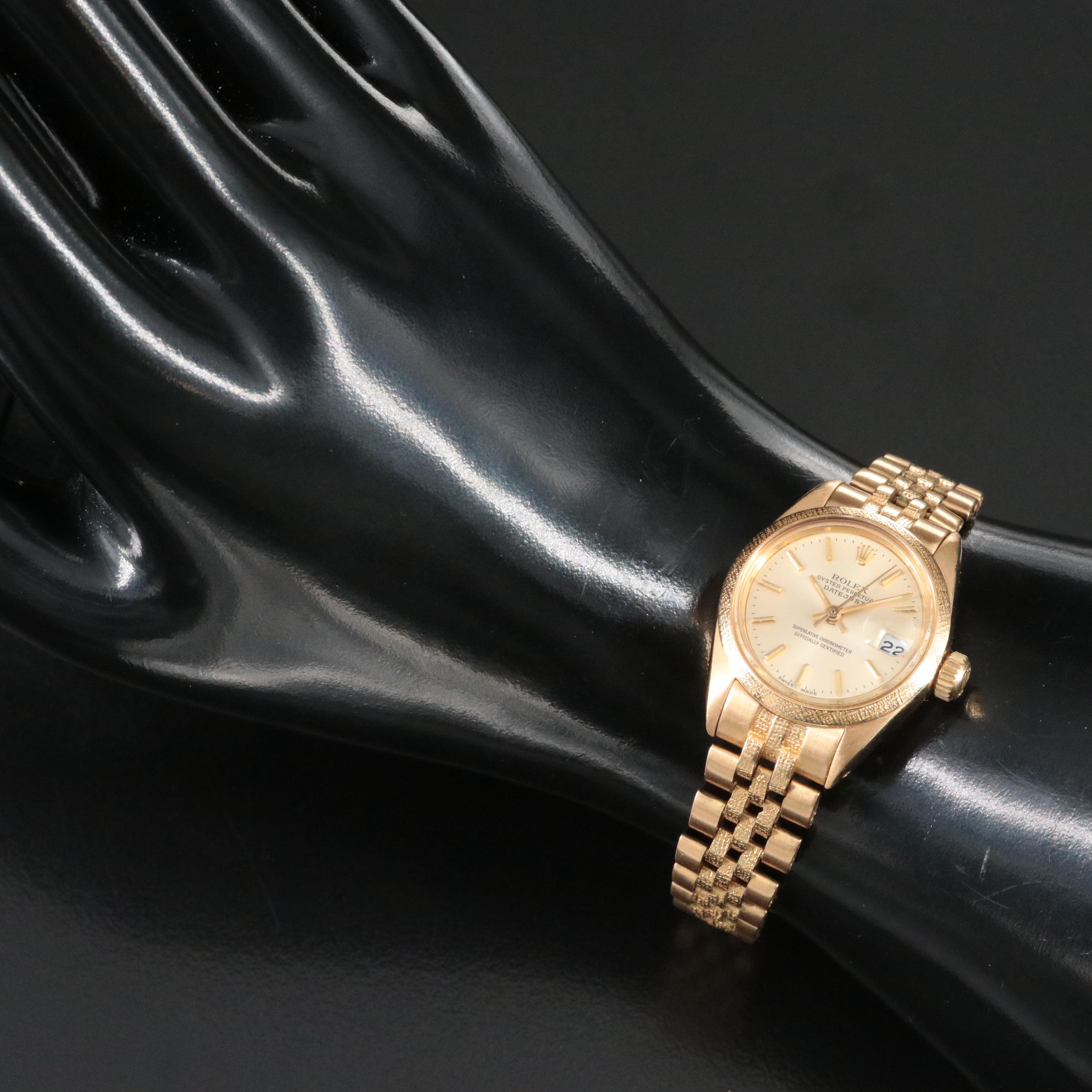 1979 Rolex 18Kt Datejust Model 6901 Automatic Watch