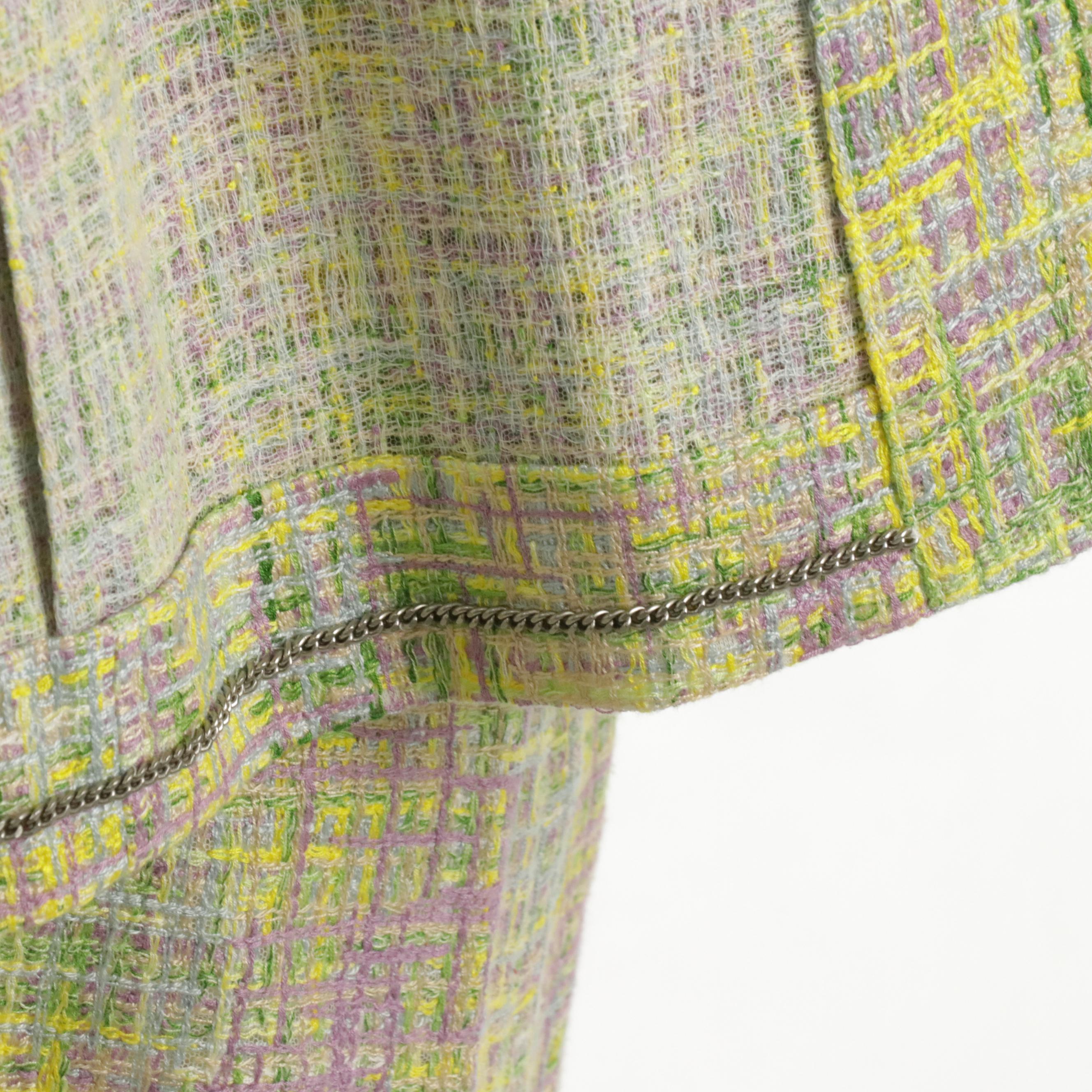 Chanel Boutique Bouclé Knit Skirt Suit in Pastel Cotton Blend