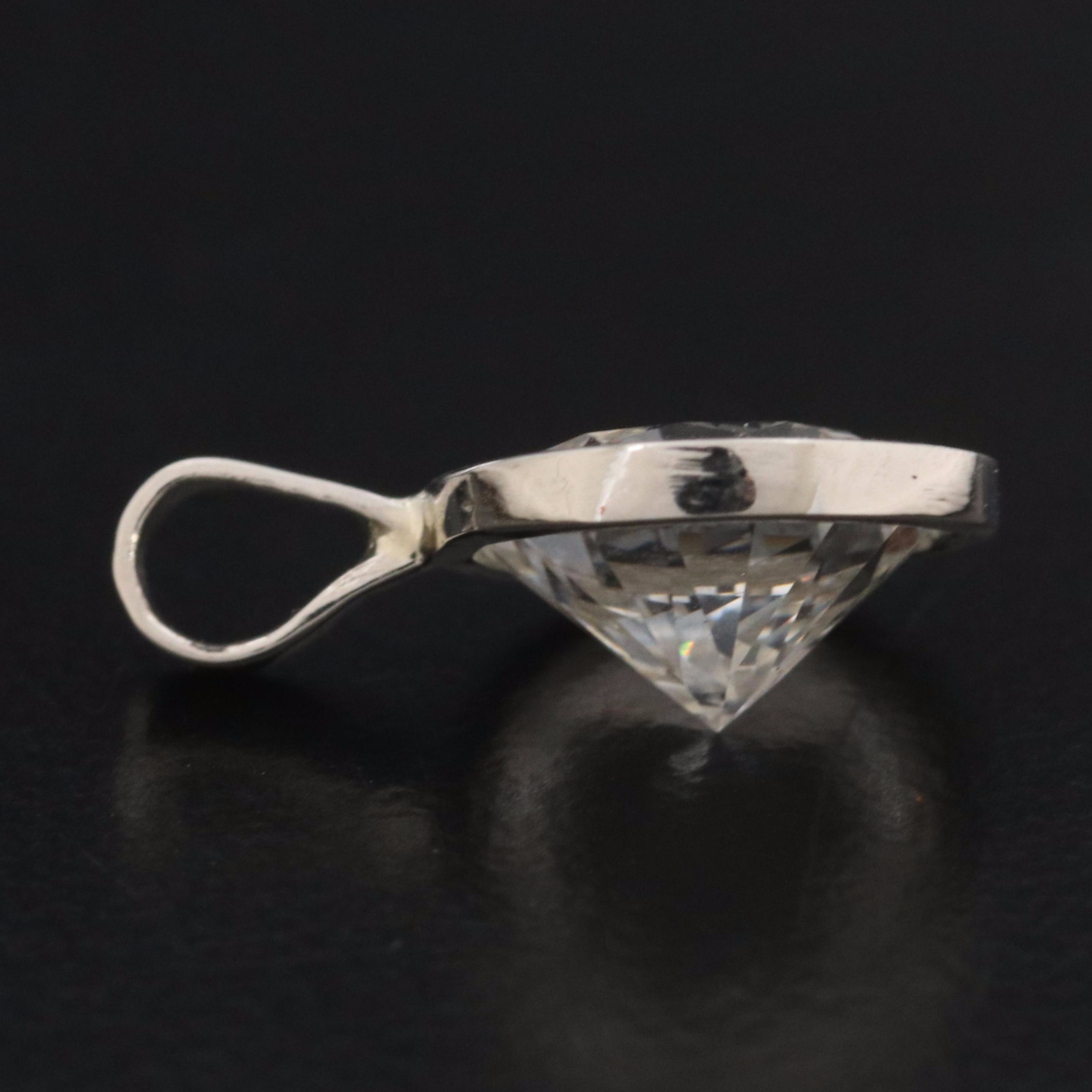Platinum 2.00 CT Lab Grown Diamond Pendant with IGI Report