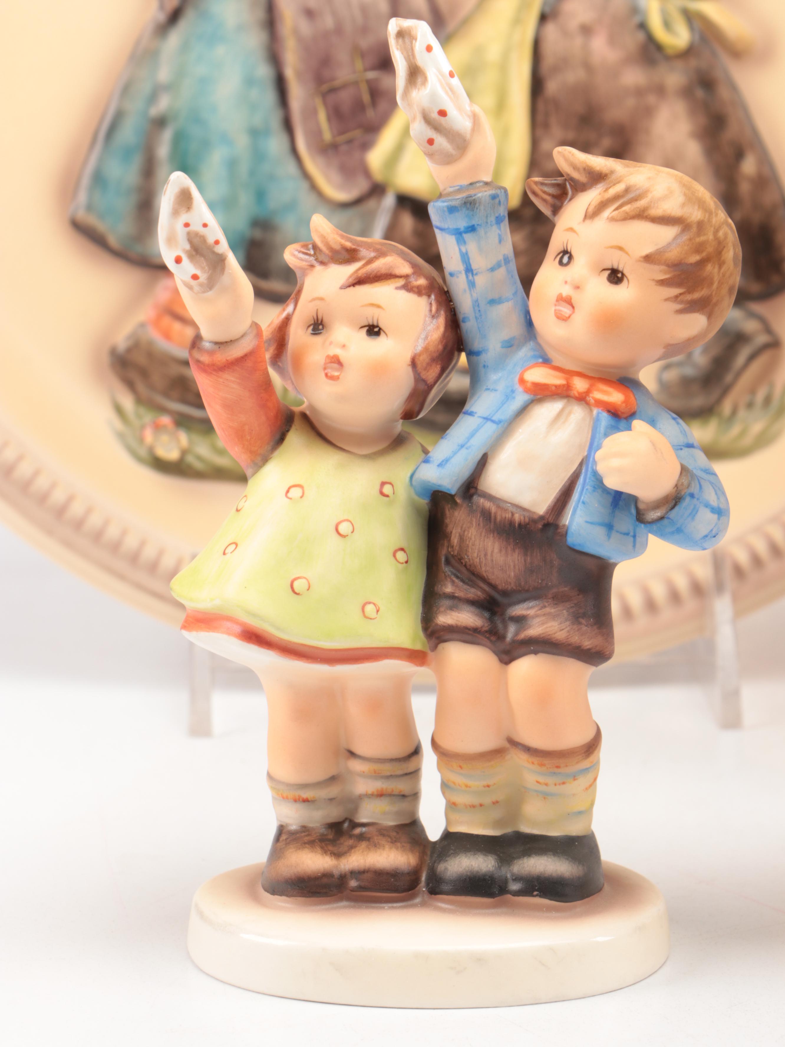 Goebel "Spring Dance," "Stormy Weather," and More Porcelain Figurines and Plates