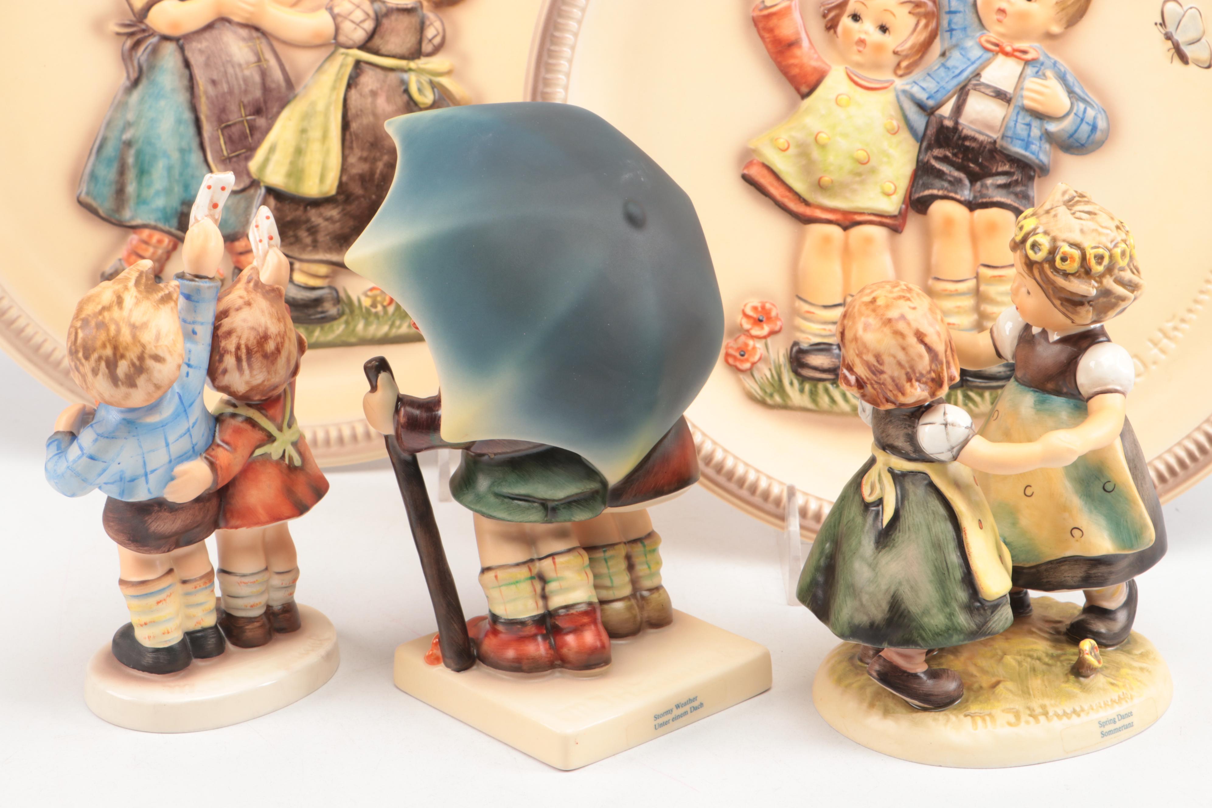 Goebel "Spring Dance," "Stormy Weather," and More Porcelain Figurines and Plates