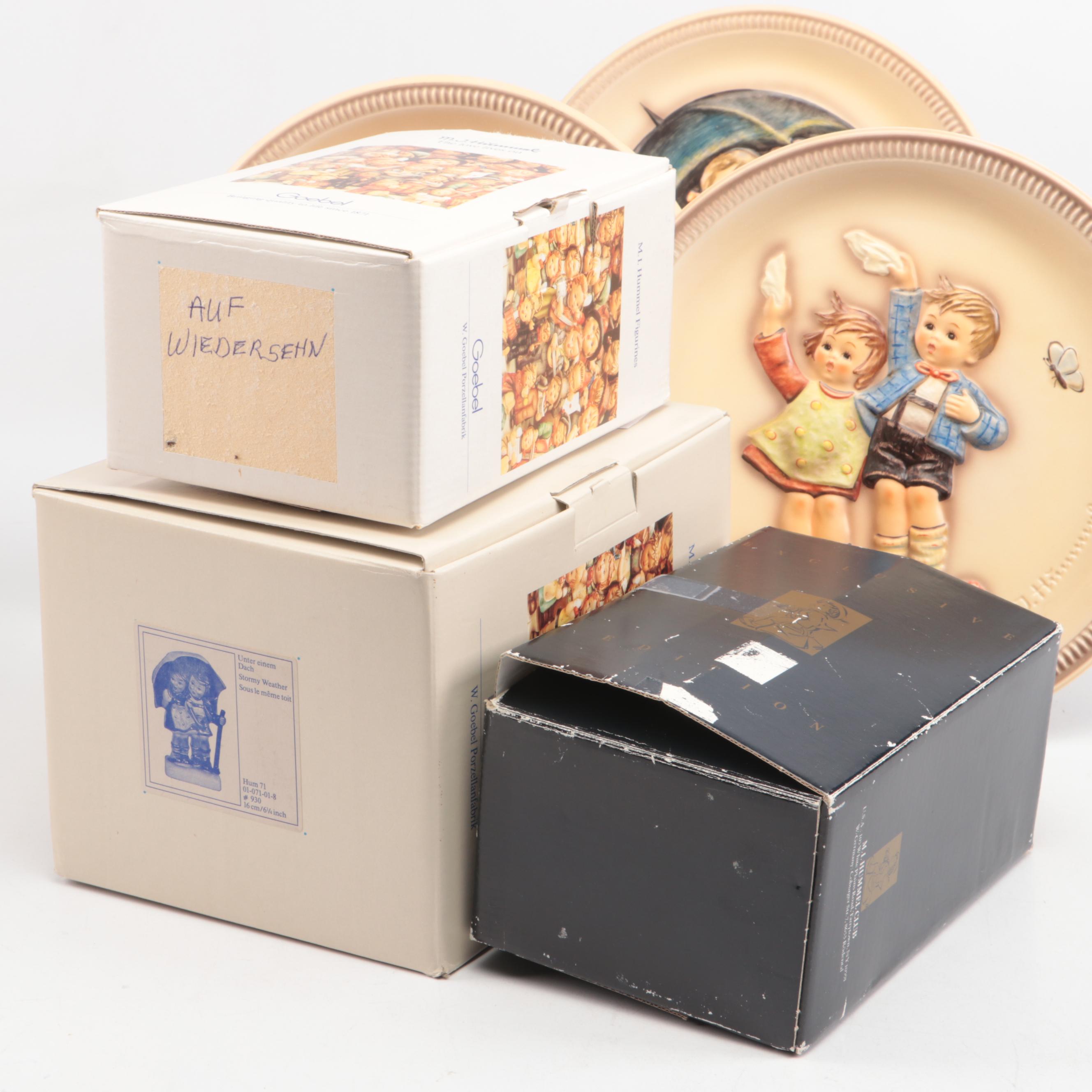Goebel "Spring Dance," "Stormy Weather," and More Porcelain Figurines and Plates