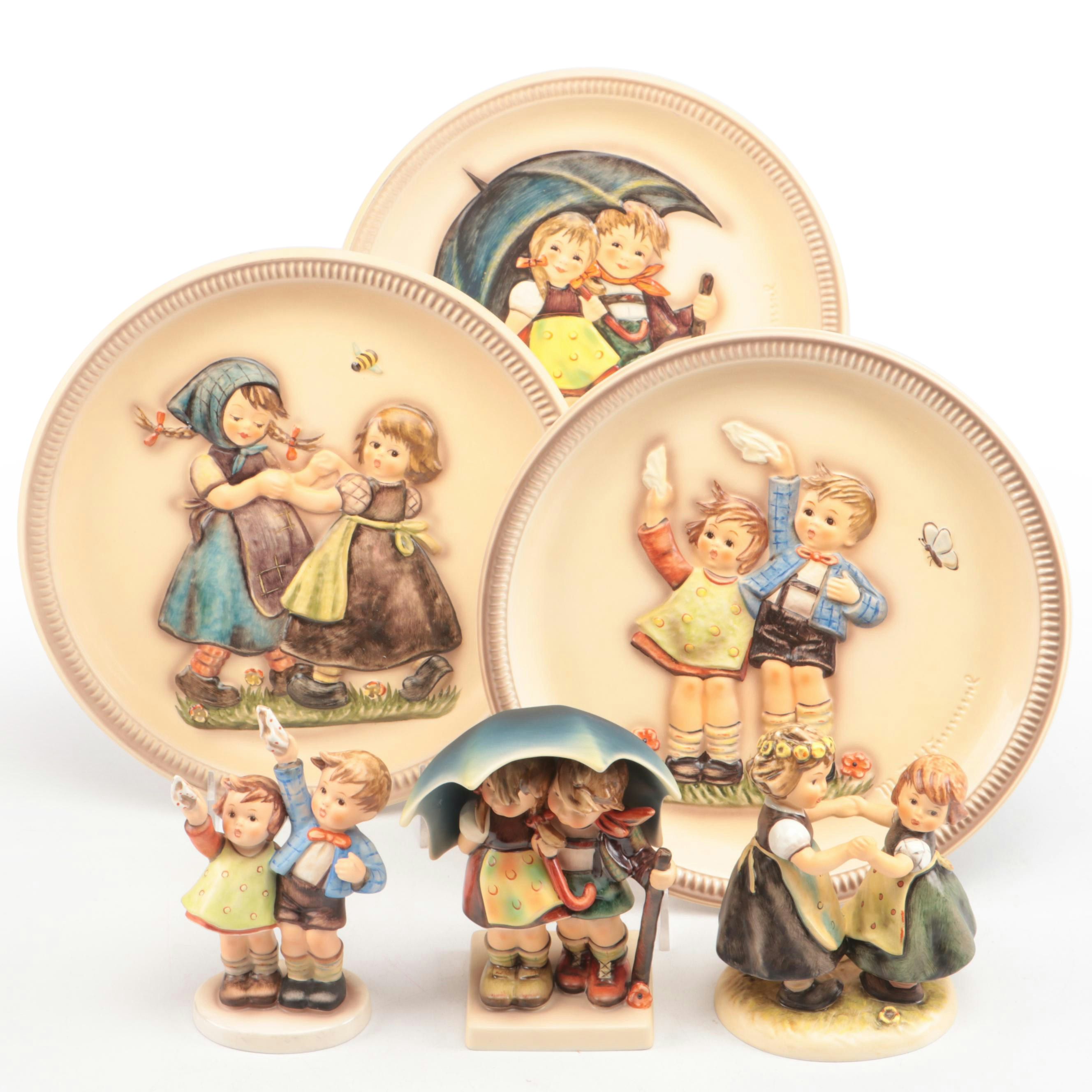 Goebel "Spring Dance," "Stormy Weather," and More Porcelain Figurines and Plates