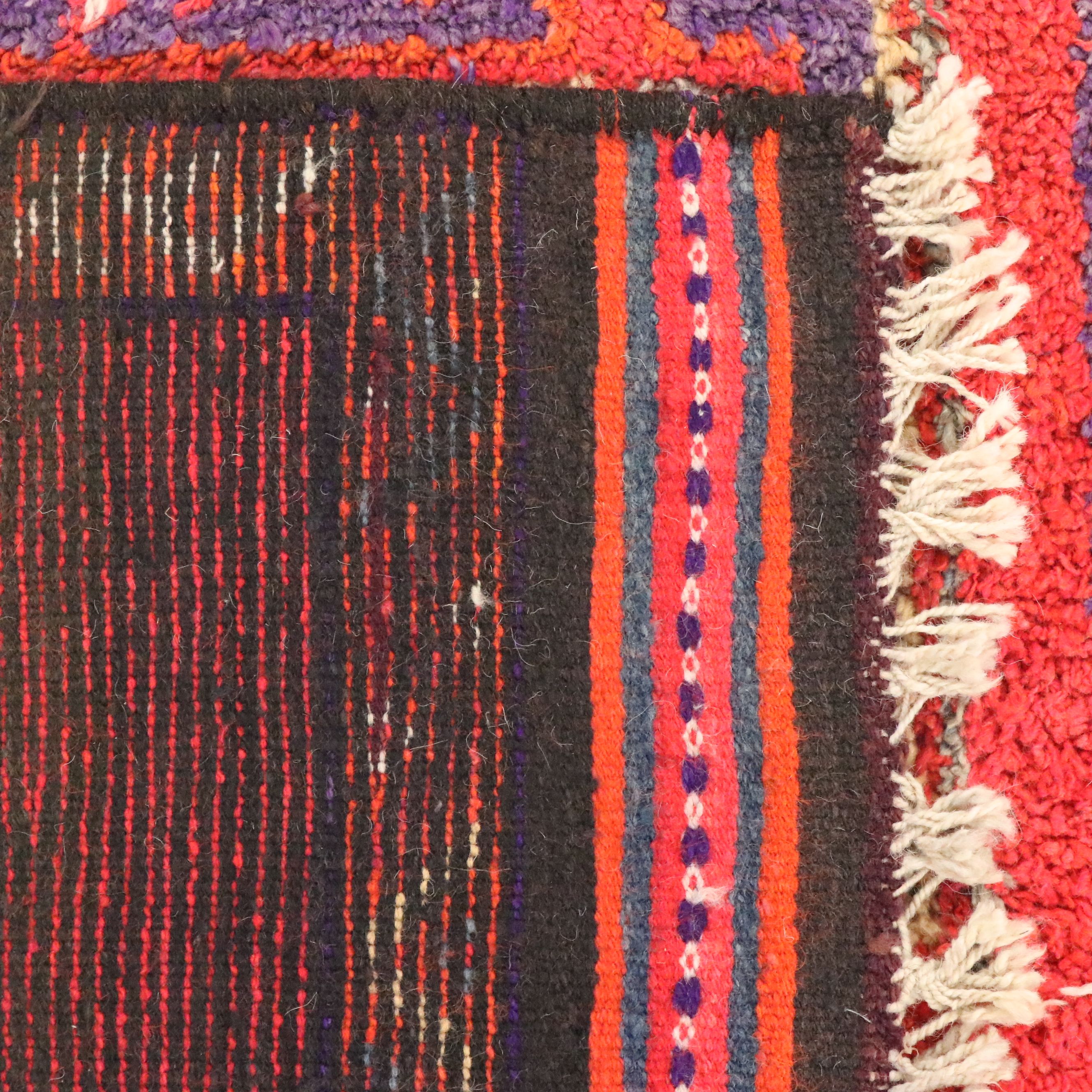 3'3 x 11'2 Hand-Knotted Moroccan Berber Long Rug