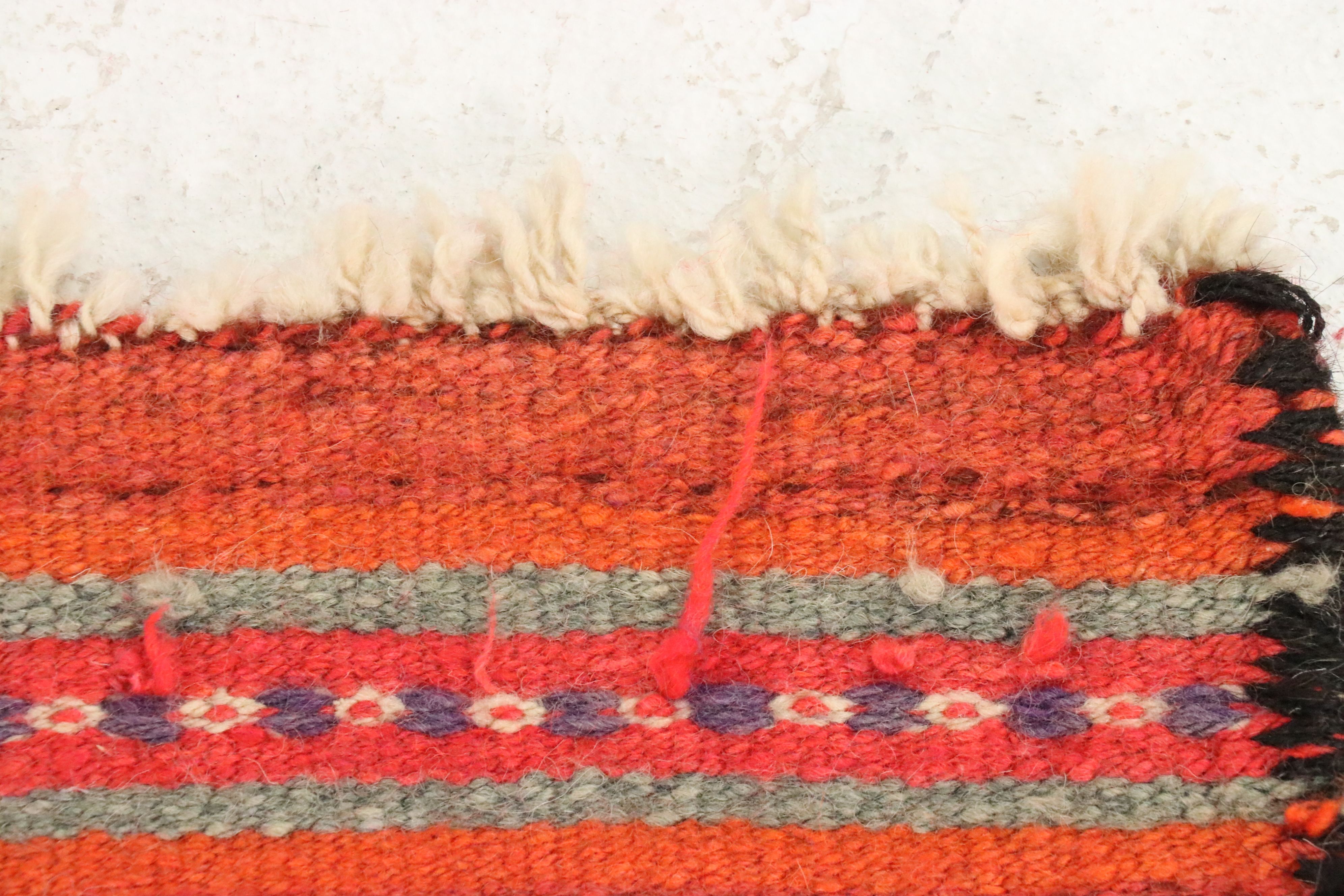 3'3 x 11'2 Hand-Knotted Moroccan Berber Long Rug