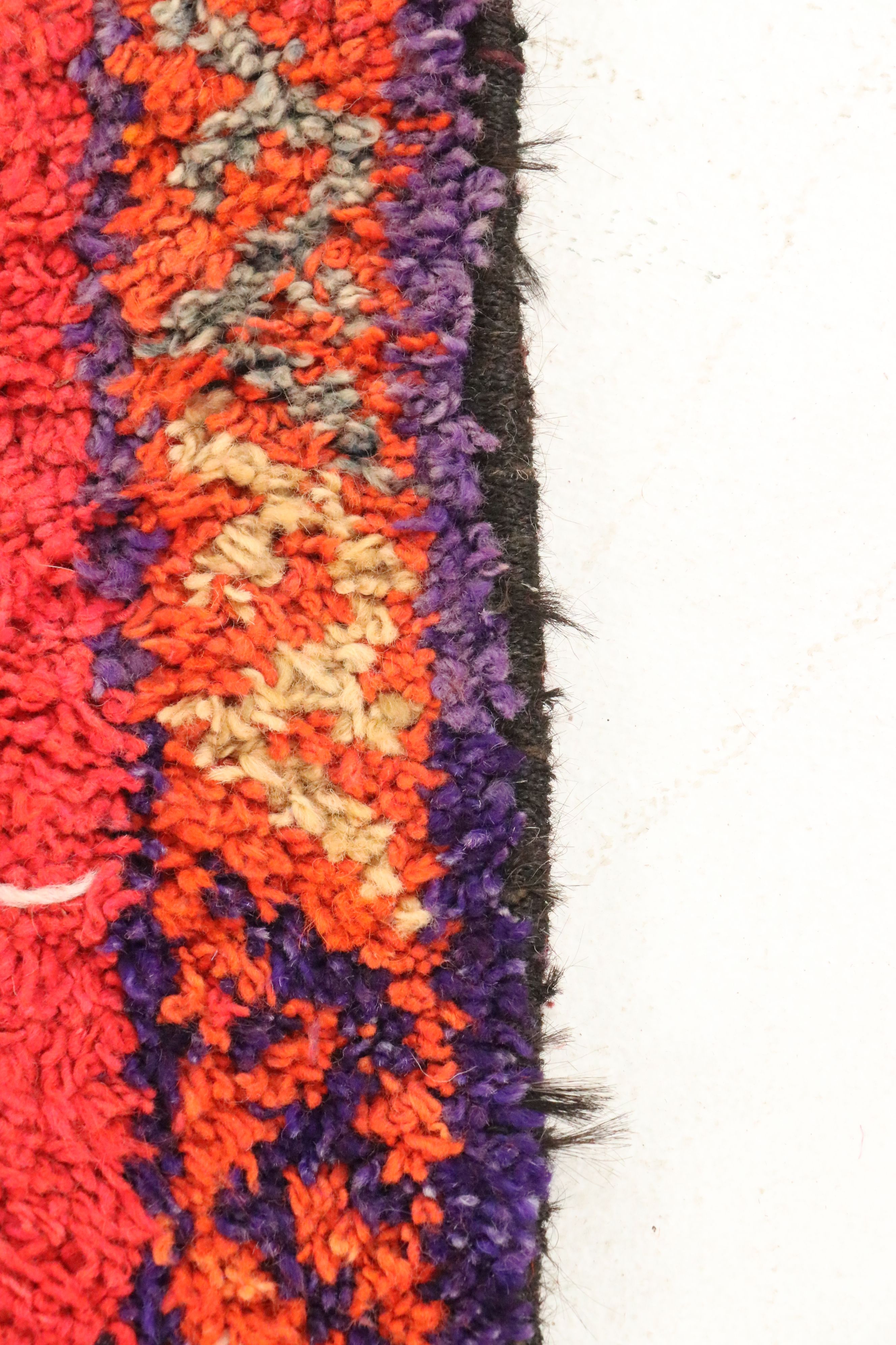 3'3 x 11'2 Hand-Knotted Moroccan Berber Long Rug