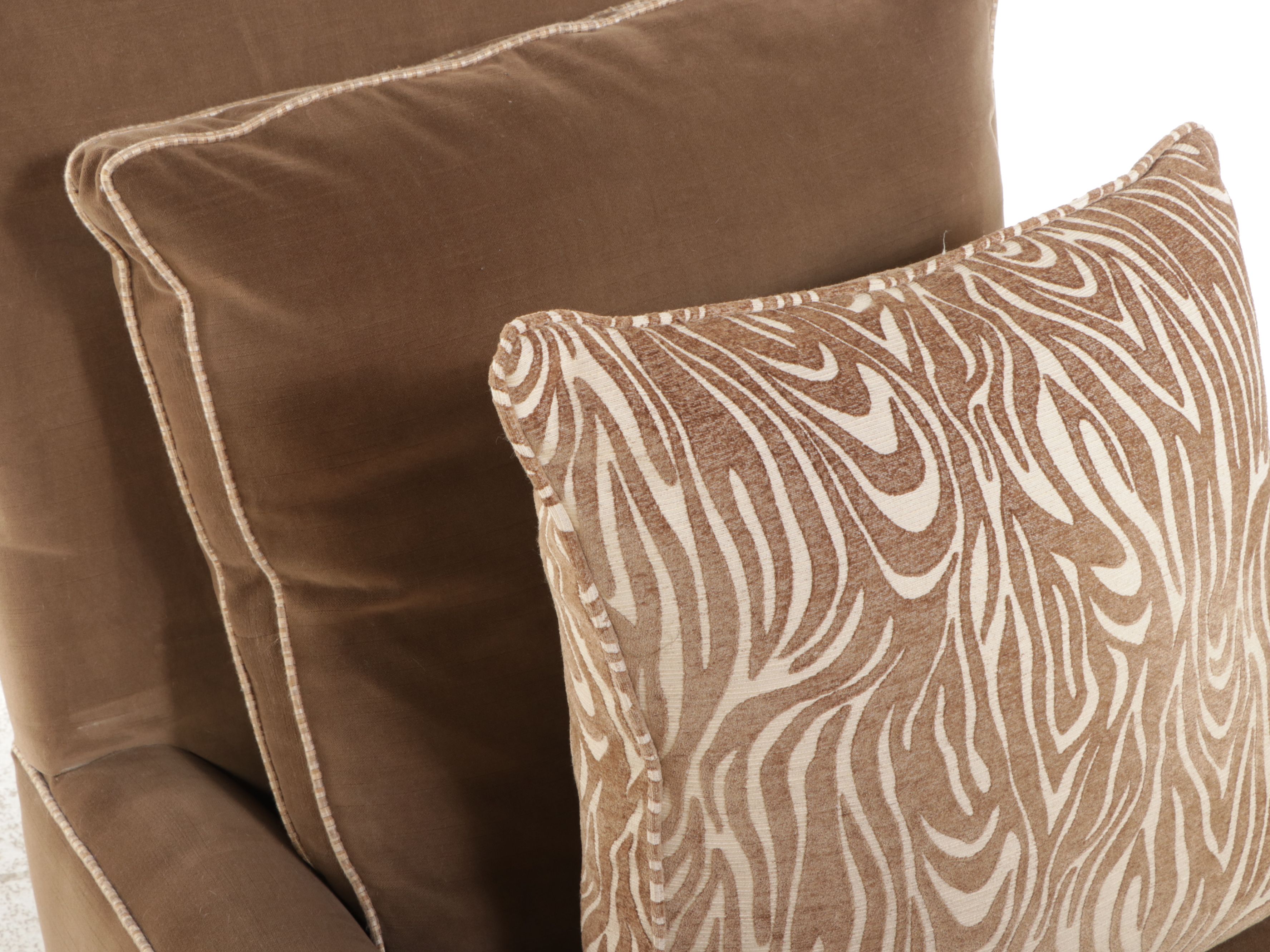 Sam Moore Furniture Brown Upholstered Lounge Chair