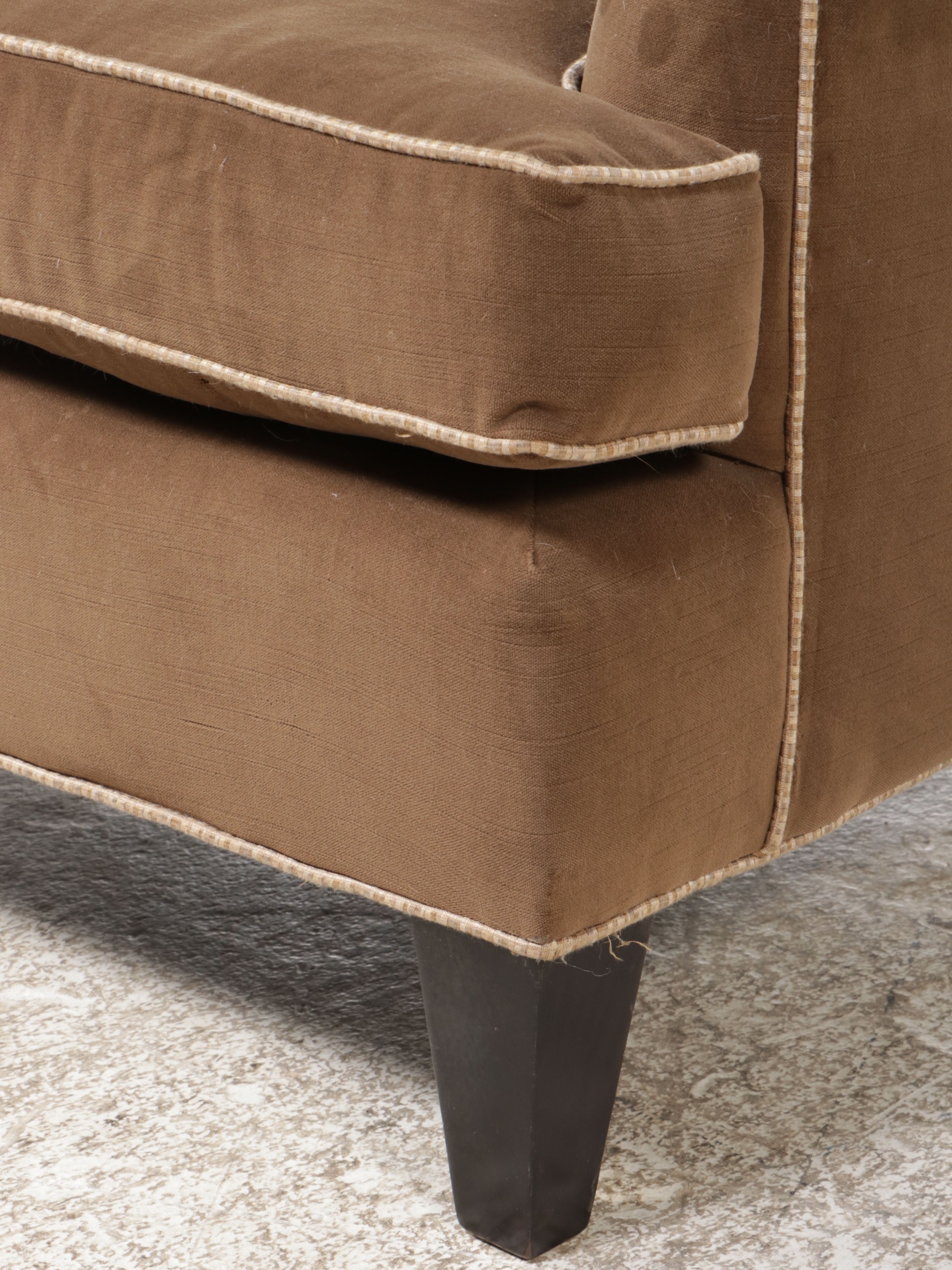 Sam Moore Furniture Brown Upholstered Lounge Chair