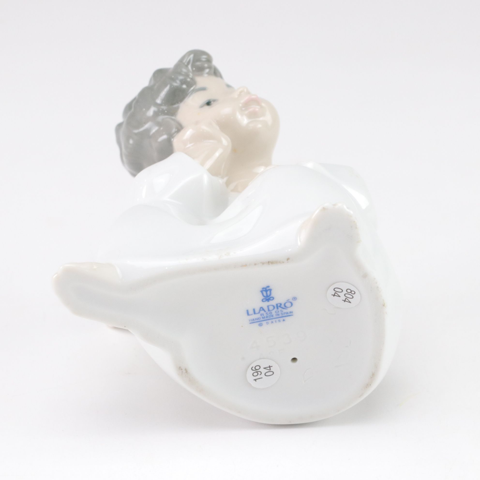 Lladro "Angel Thinking" and Belleek Figurines