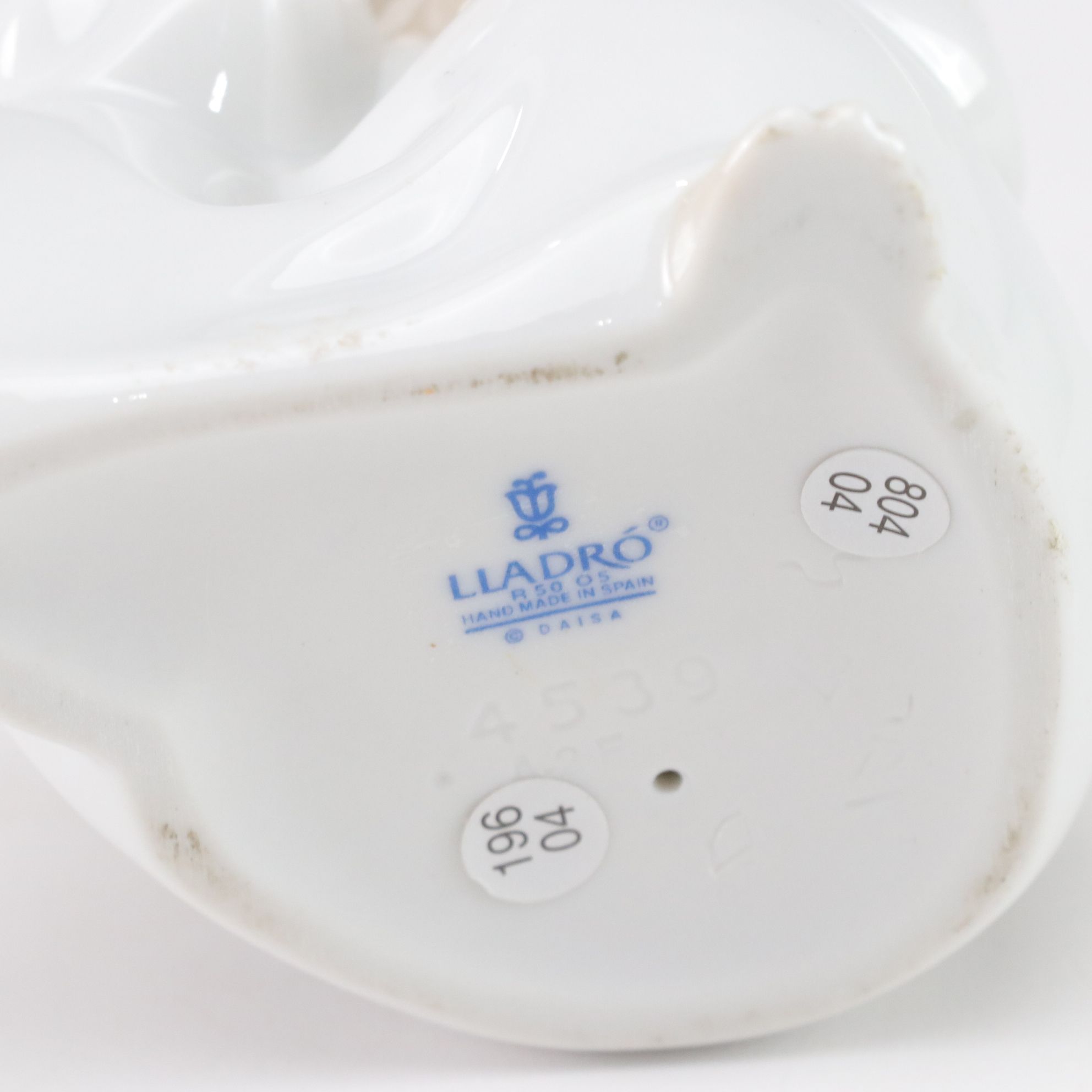 Lladro "Angel Thinking" and Belleek Figurines