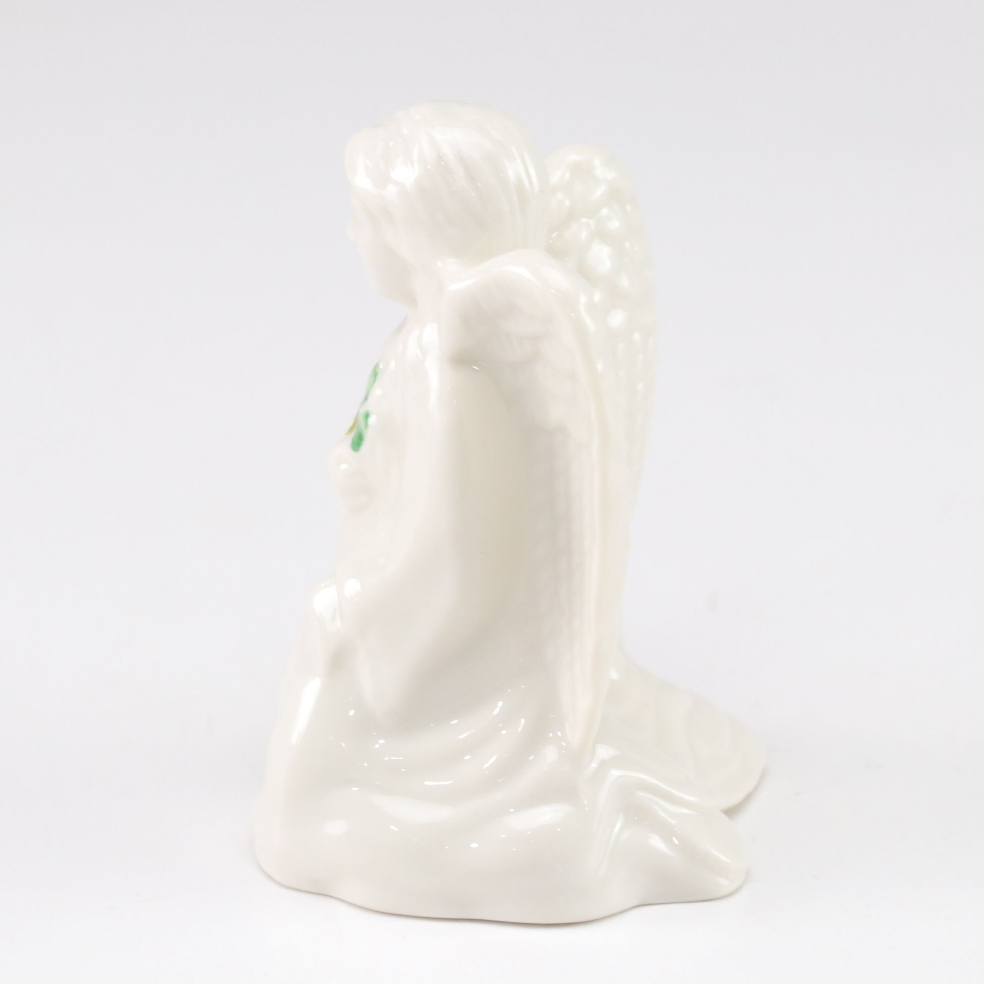 Lladro "Angel Thinking" and Belleek Figurines