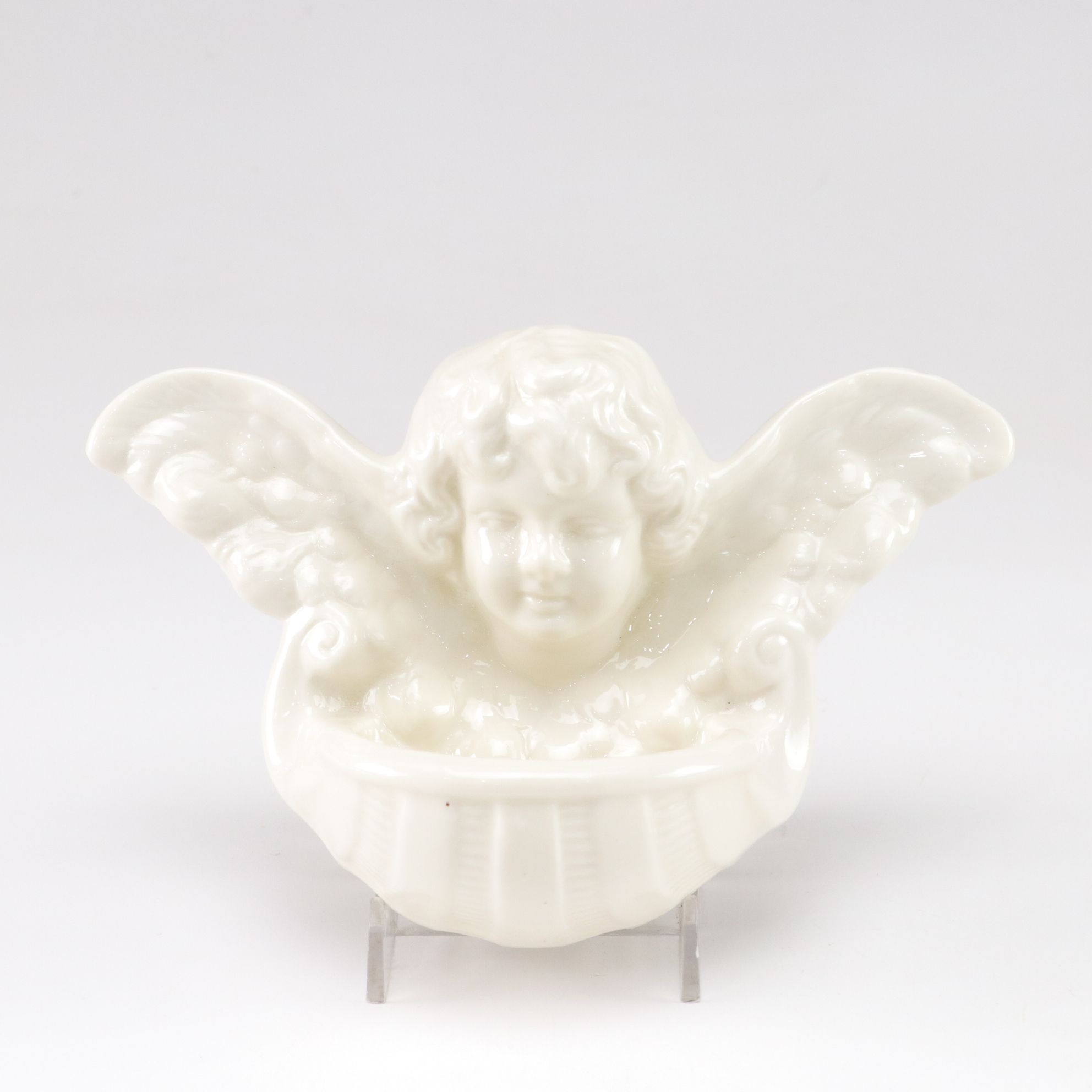 Lladro "Angel Thinking" and Belleek Figurines
