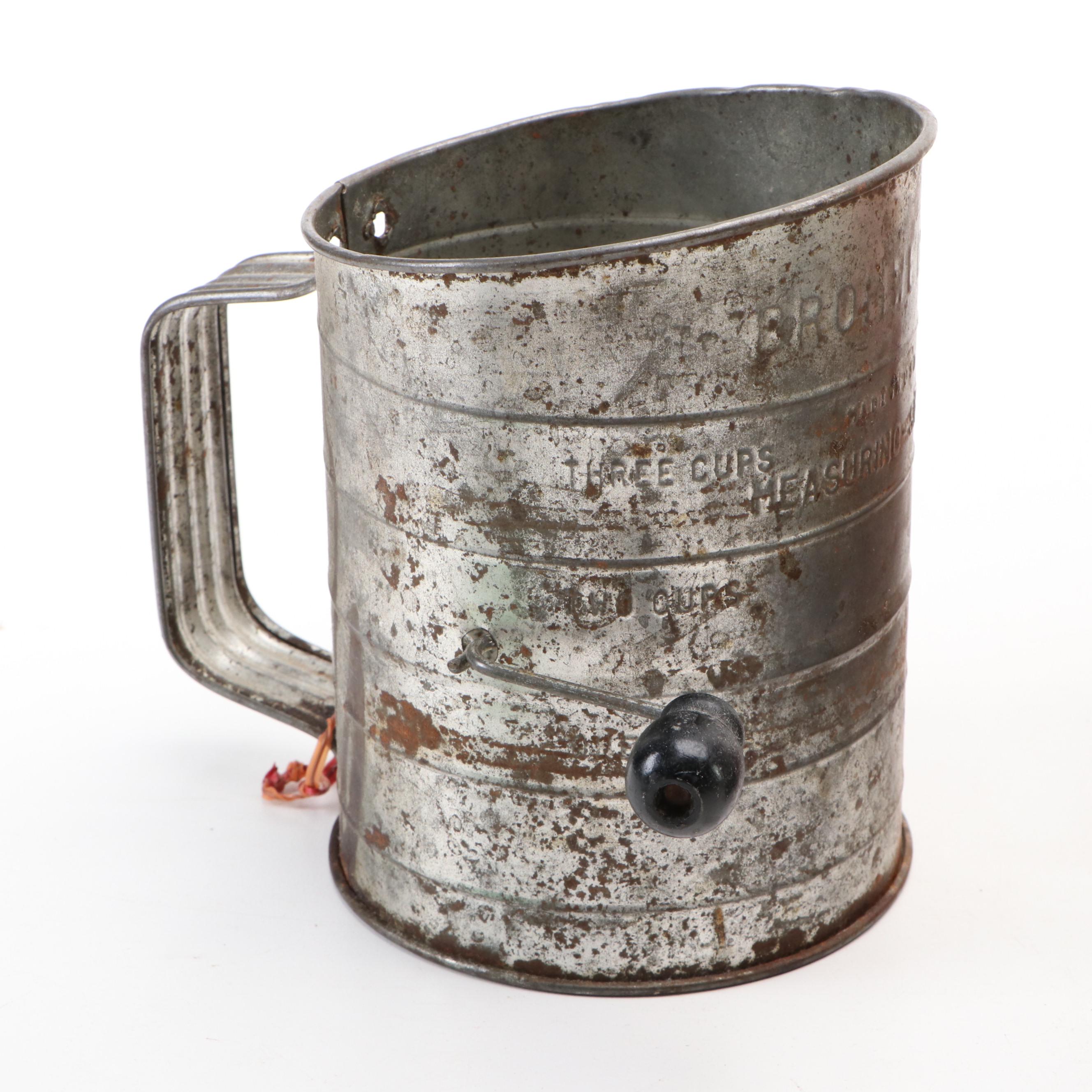 McCoy "Kookie Kettle" Ceramic Jar, Bromwell's Flour Sifter and More