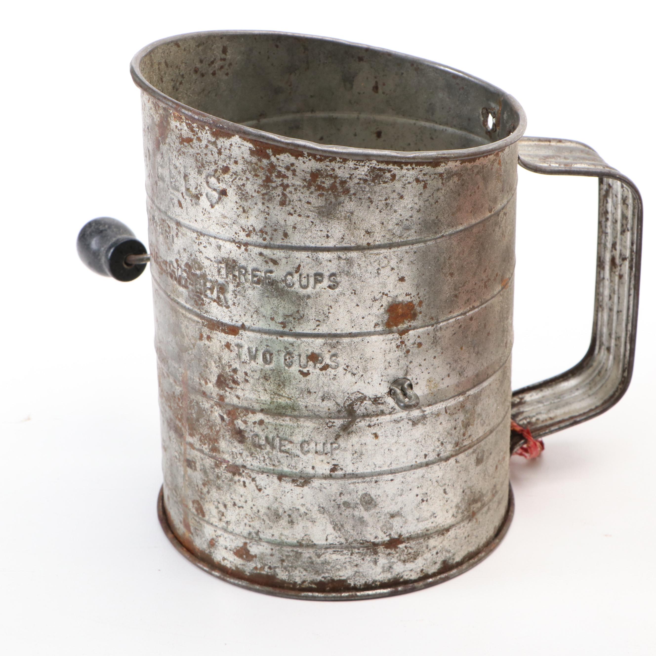 McCoy "Kookie Kettle" Ceramic Jar, Bromwell's Flour Sifter and More