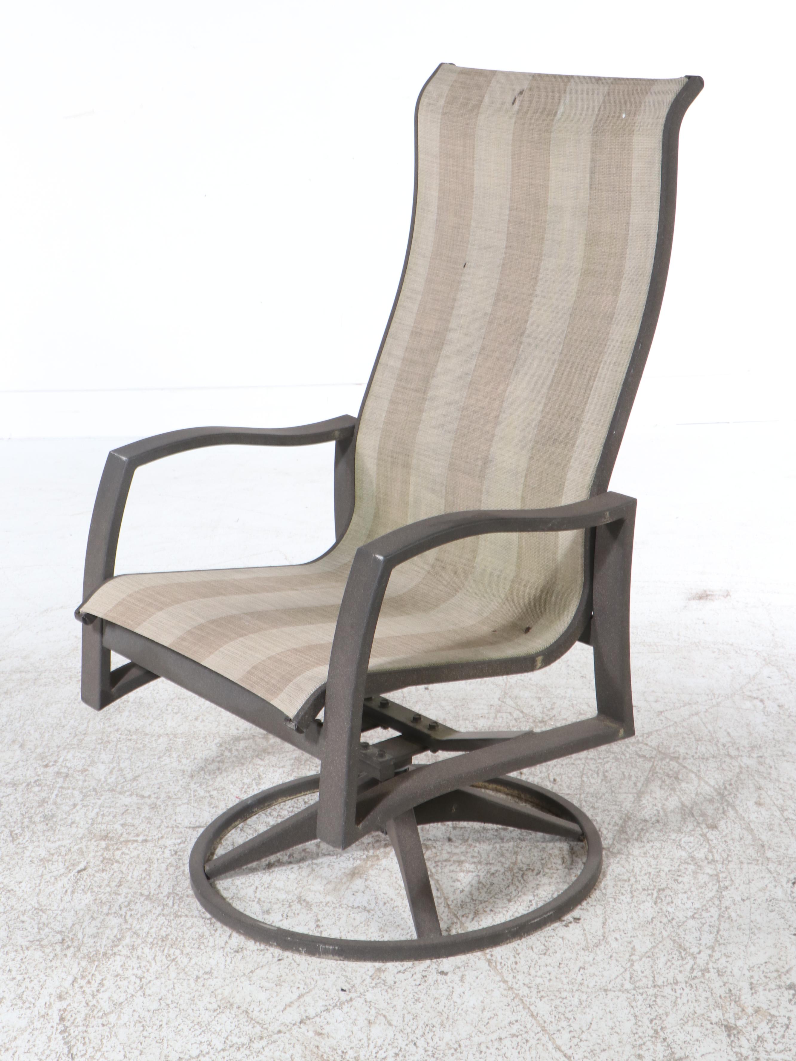 Contemporary Patio Dining Set with Umbrella