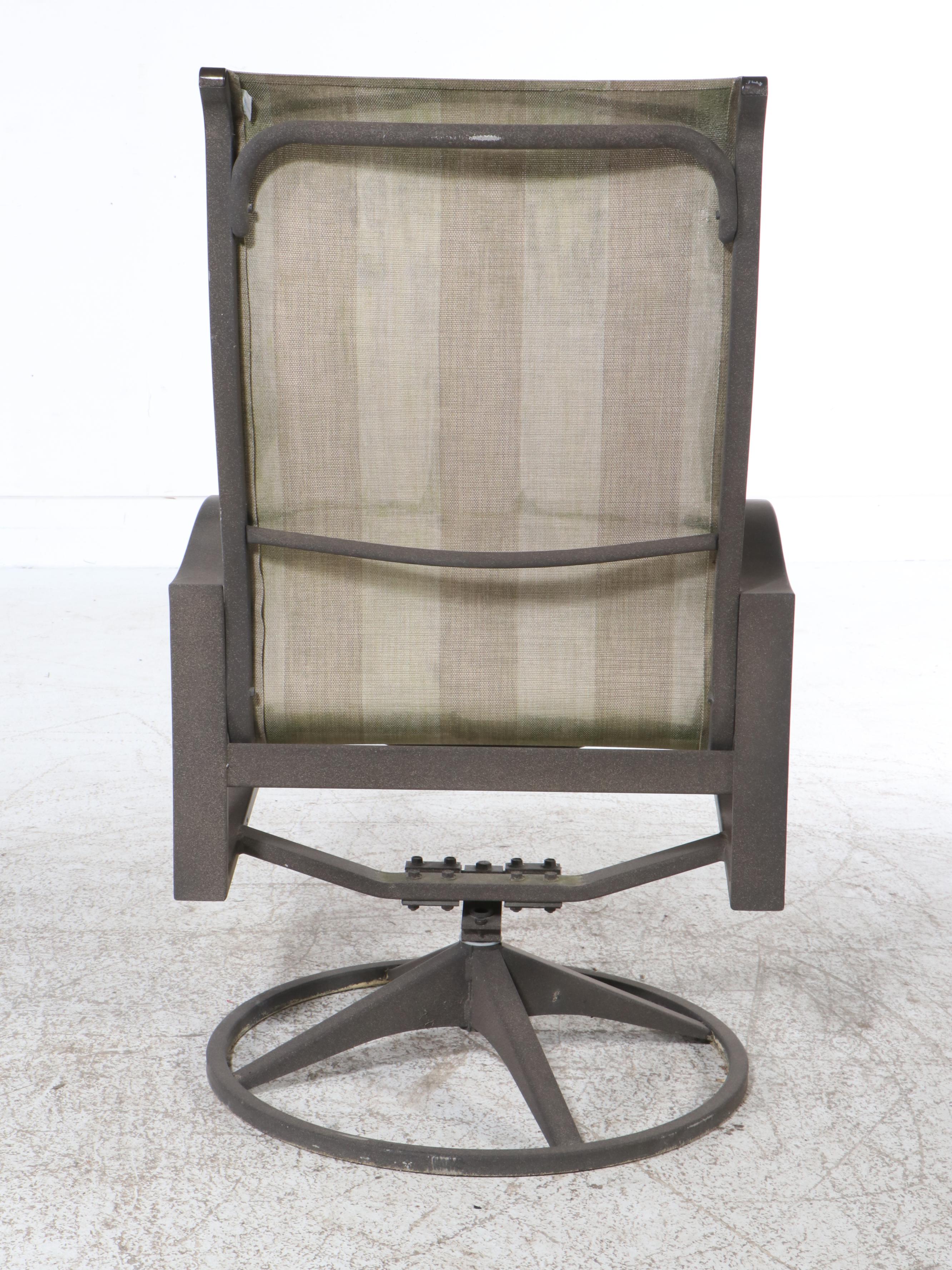 Contemporary Patio Dining Set with Umbrella