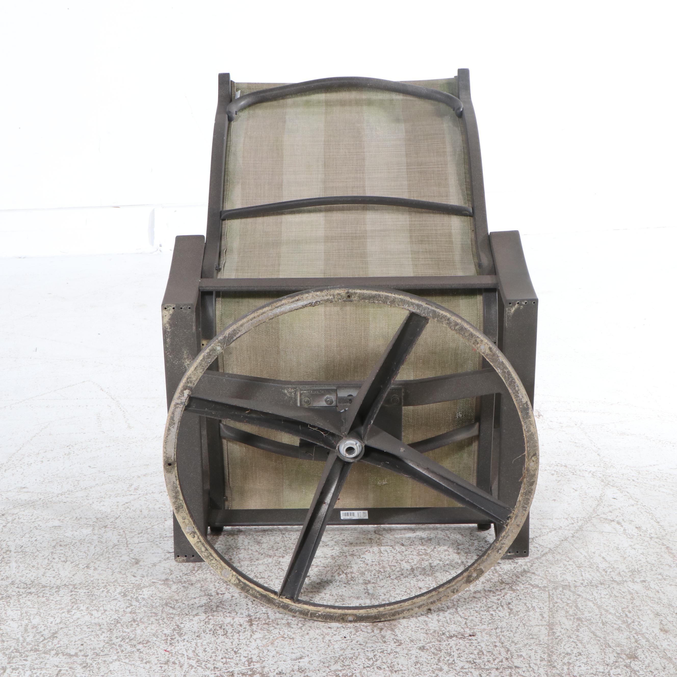 Contemporary Patio Dining Set with Umbrella