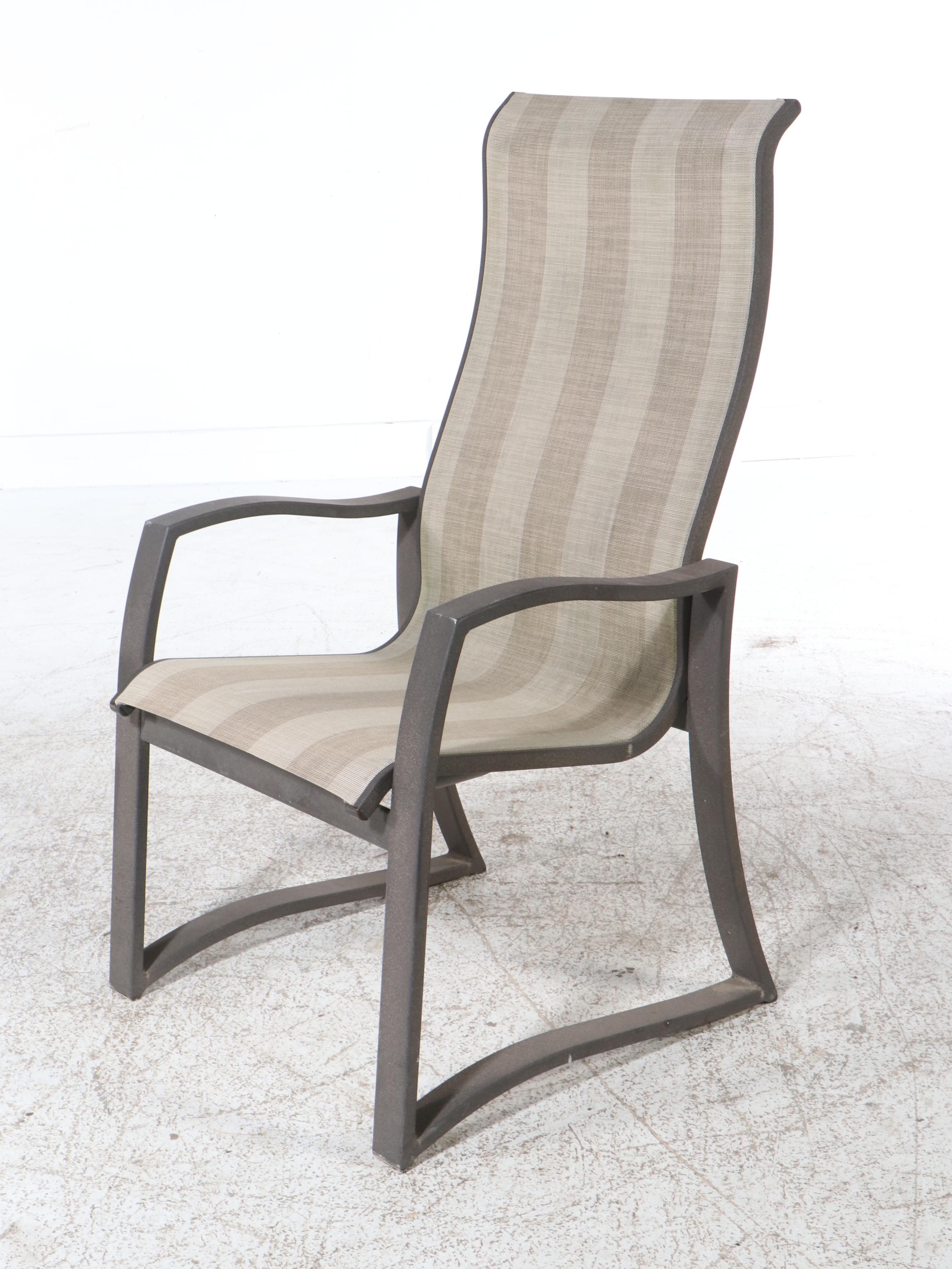 Contemporary Patio Dining Set with Umbrella