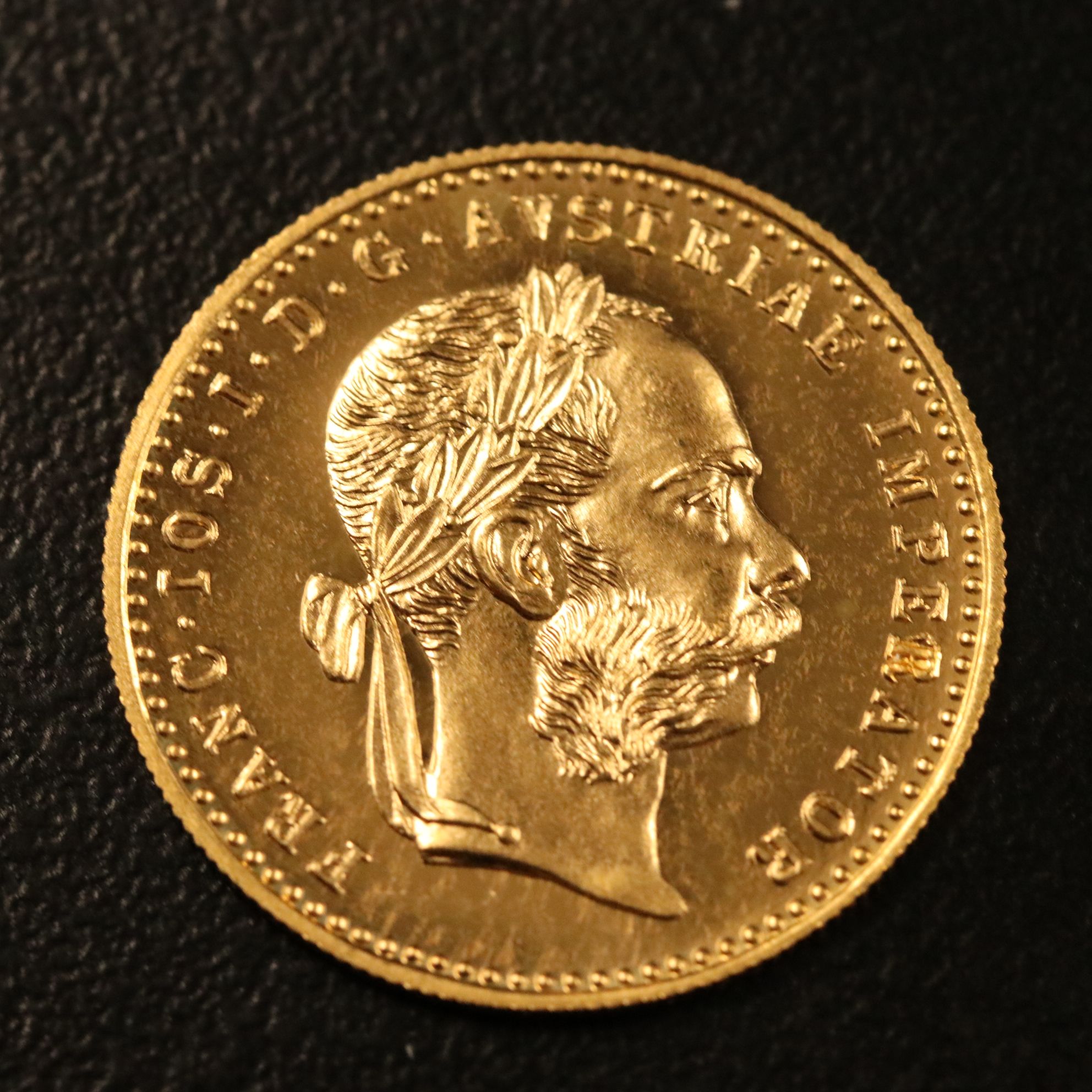 1915 Austrian One Ducat Gold Coin Re-strike