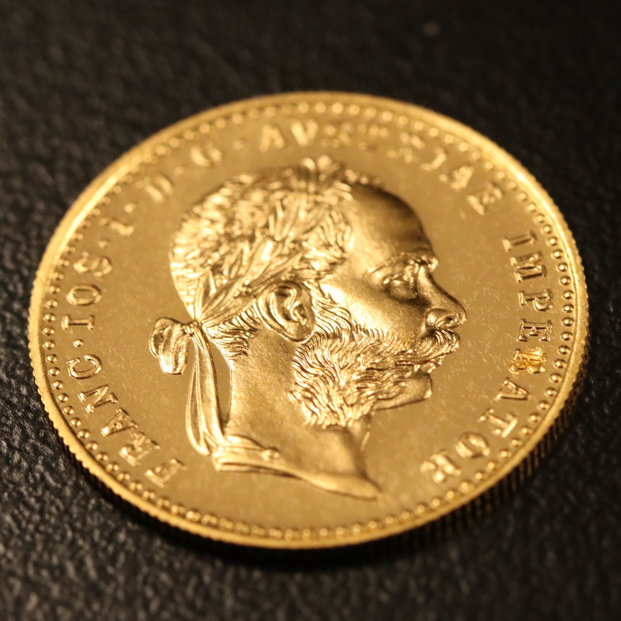 1915 Austrian One Ducat Gold Coin Re-strike