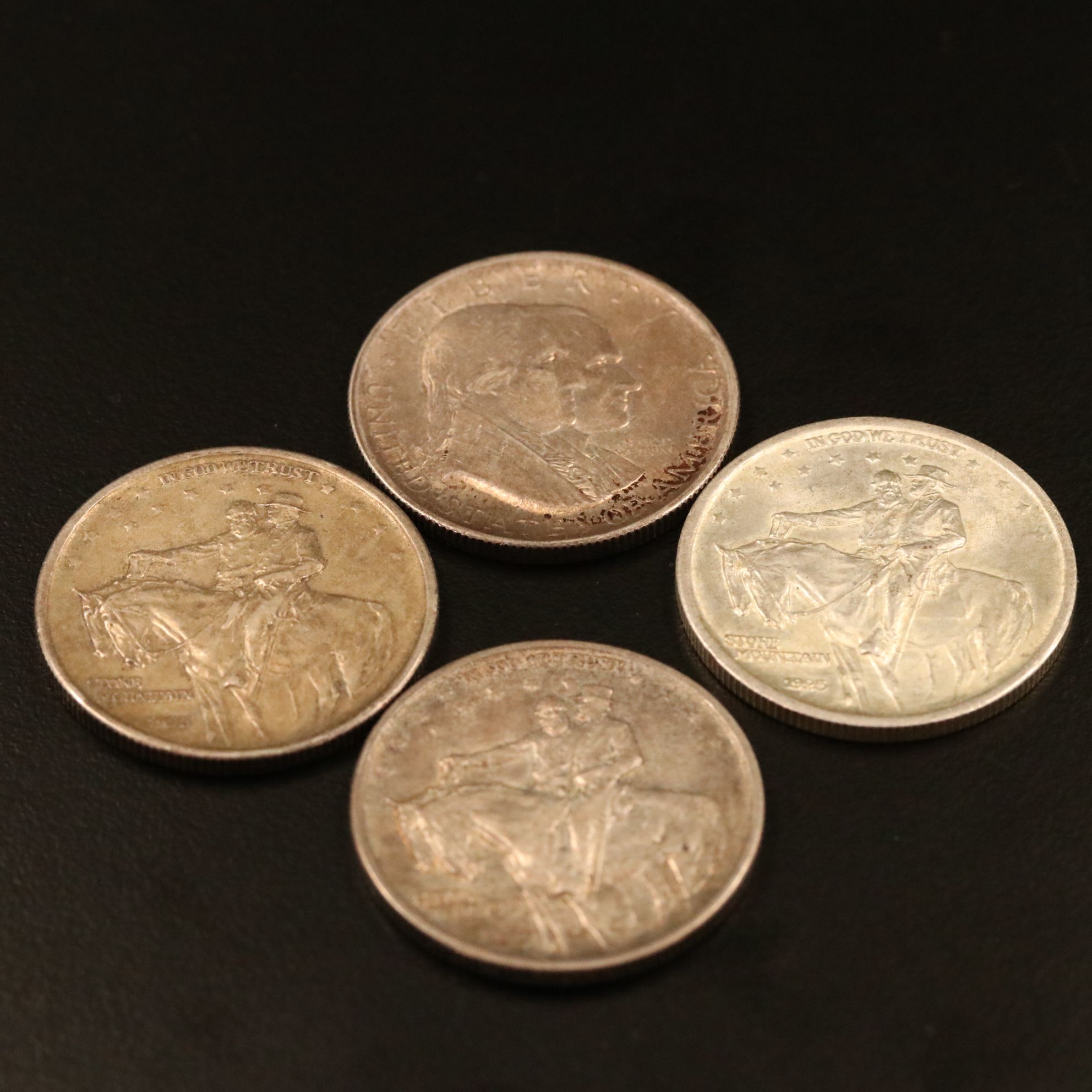 Four Classic Commemorative Silver Half Dollars