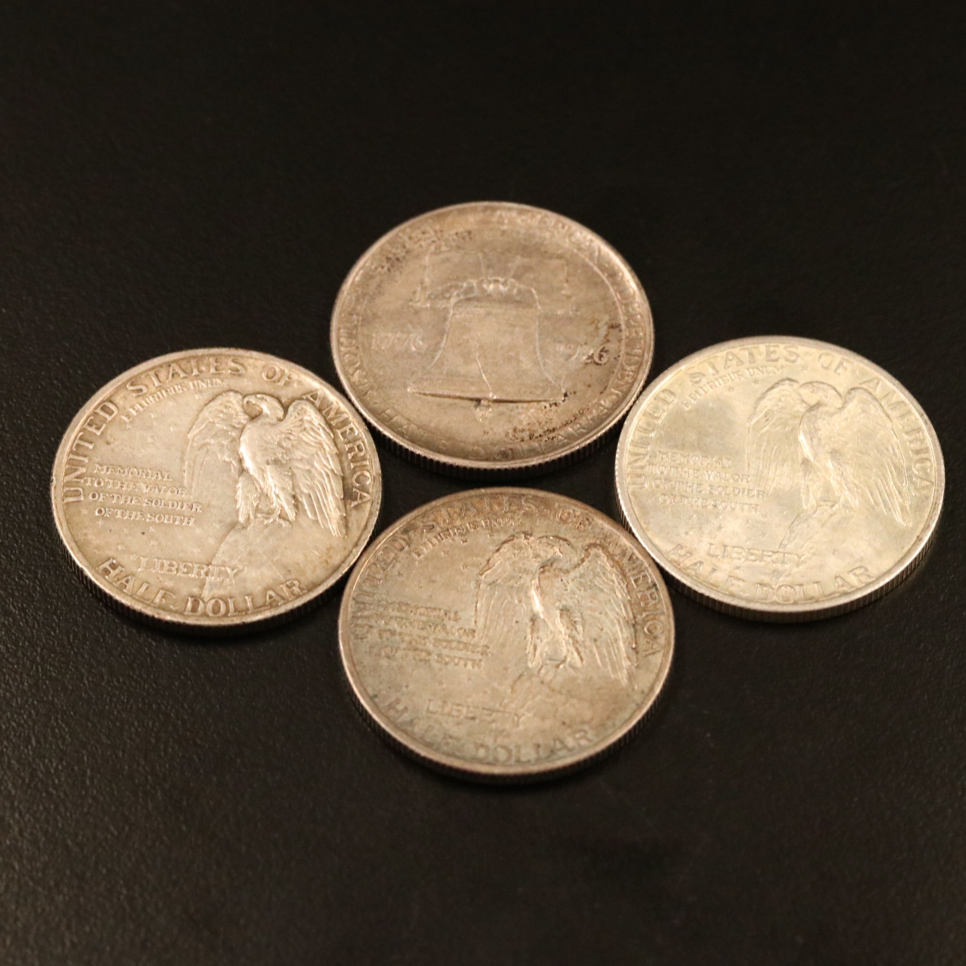 Four Classic Commemorative Silver Half Dollars