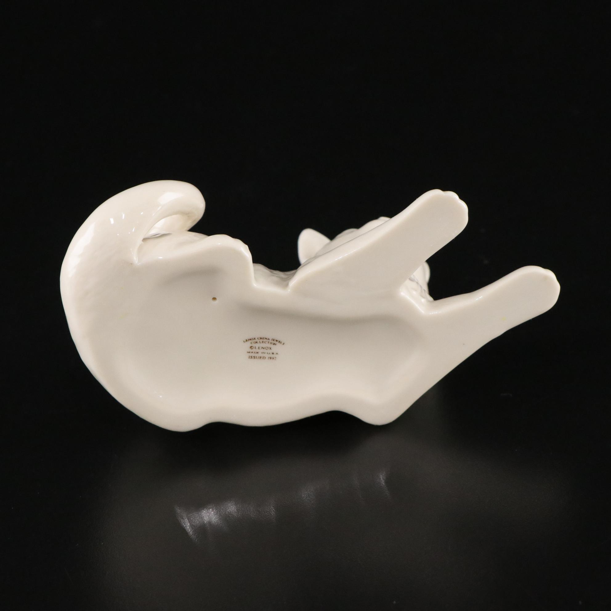 Lenox "Eye to Eye" and China Jewels Cat with Belleek Porcelain Cat Figurine