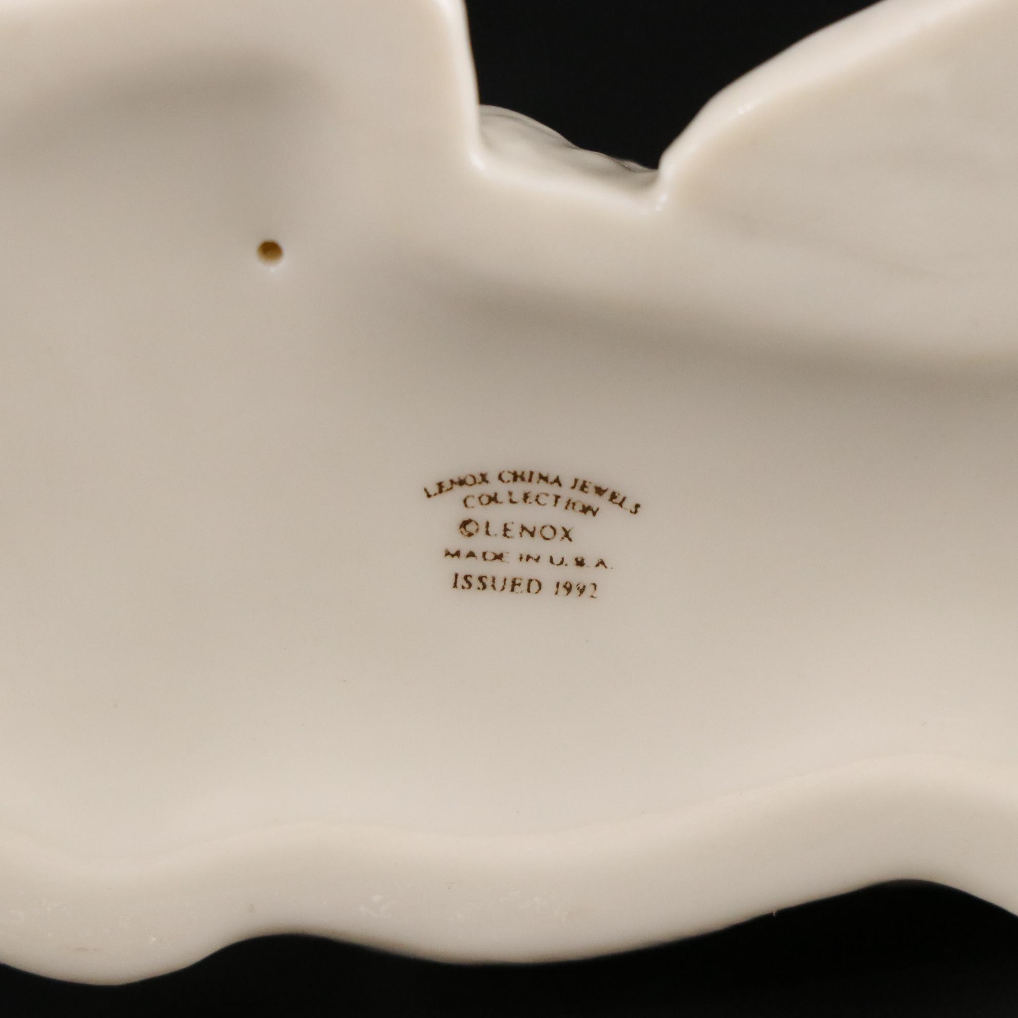 Lenox "Eye to Eye" and China Jewels Cat with Belleek Porcelain Cat Figurine