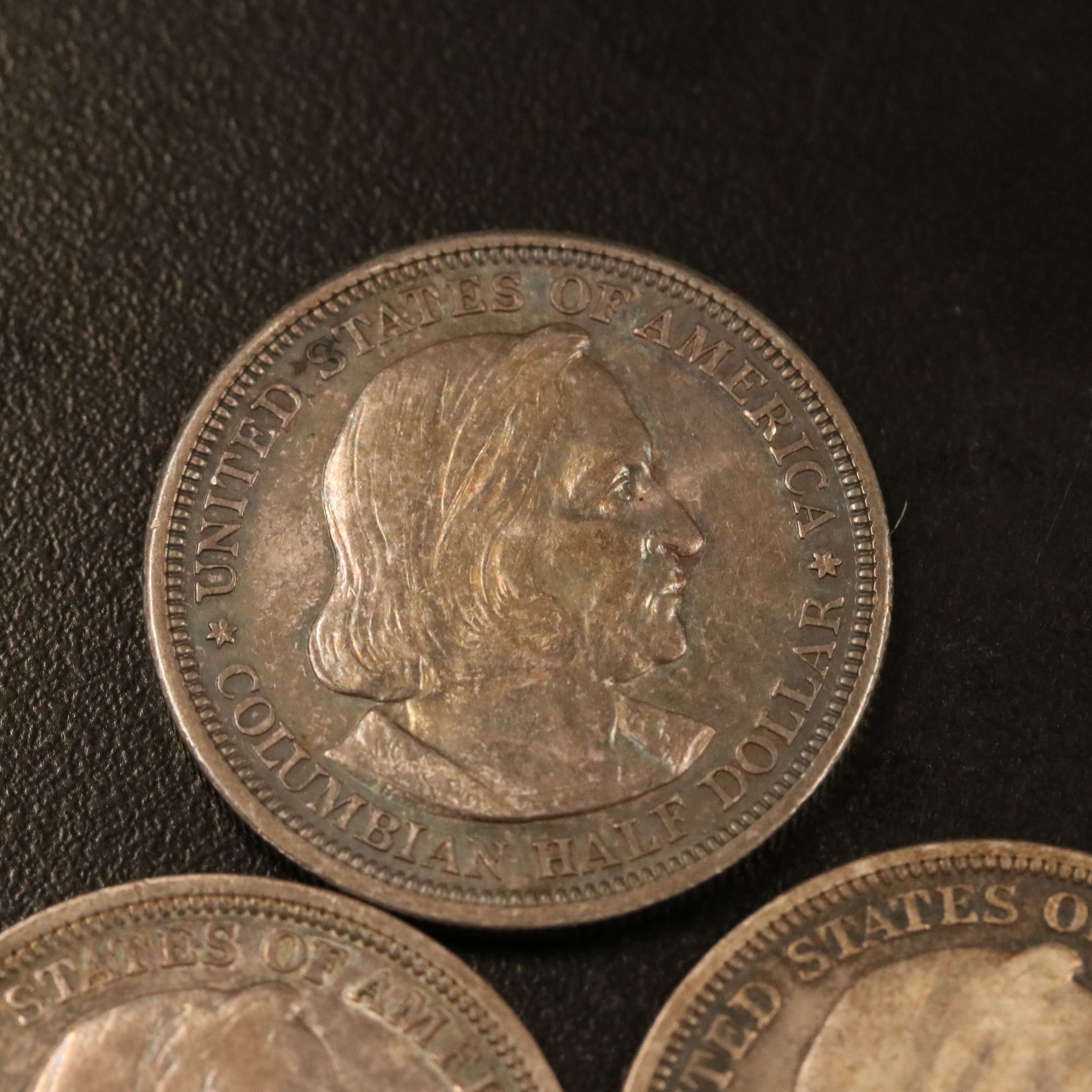Three Columbian Exposition Commemorative Silver Half Dollars
