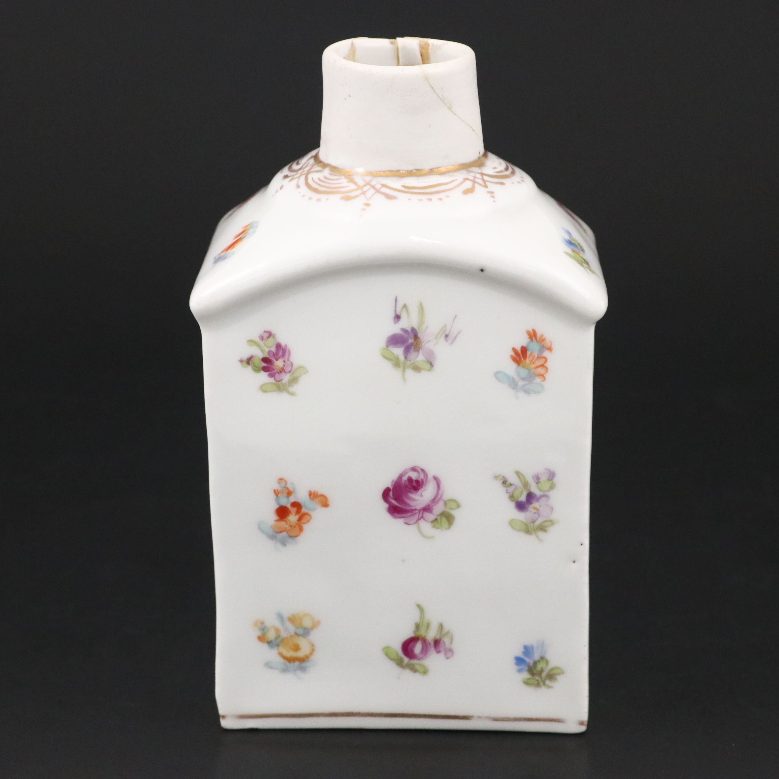 Franziska Hirsch Hand-Painted Dresden Porcelain Tea Caddy, 1893–1896