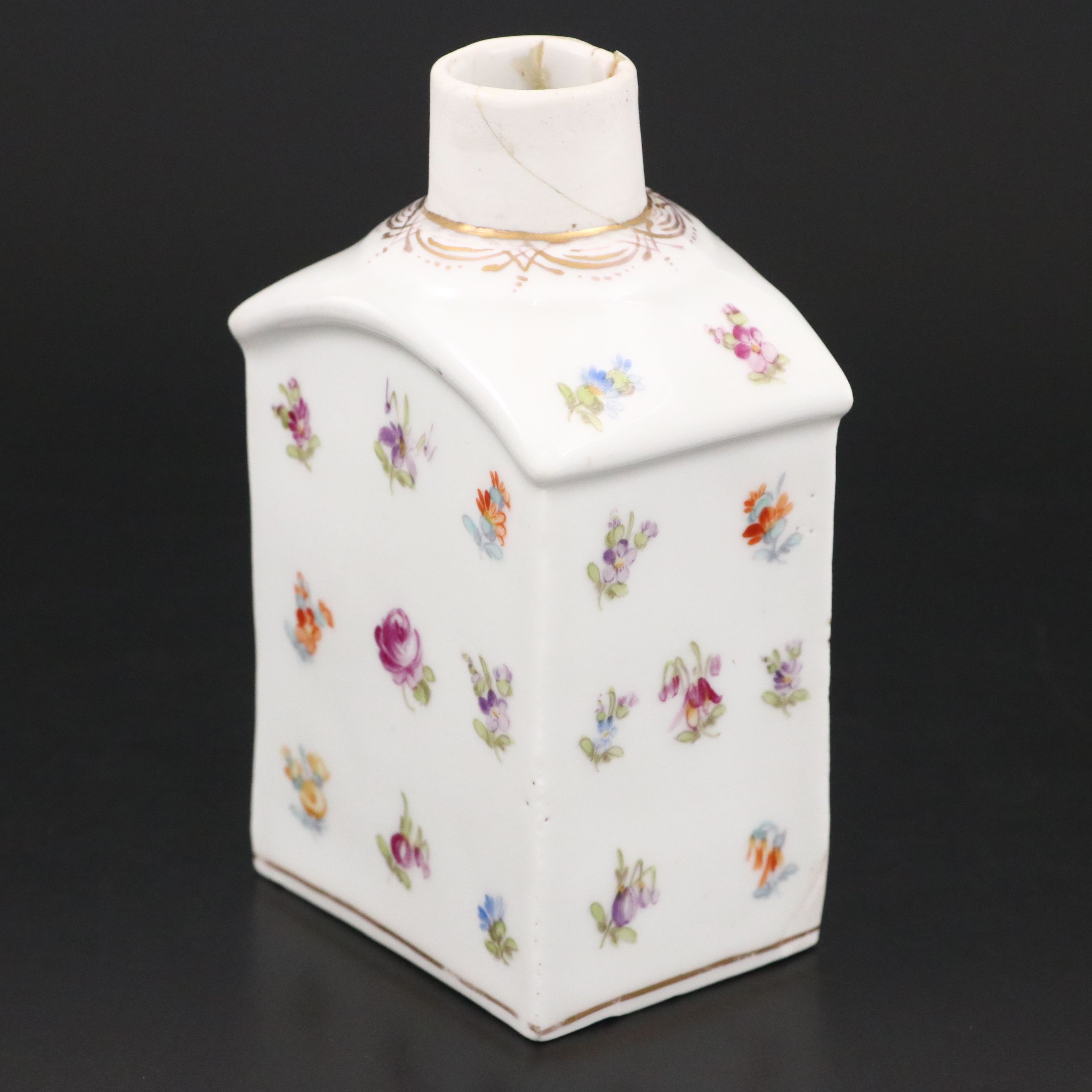 Franziska Hirsch Hand-Painted Dresden Porcelain Tea Caddy, 1893–1896