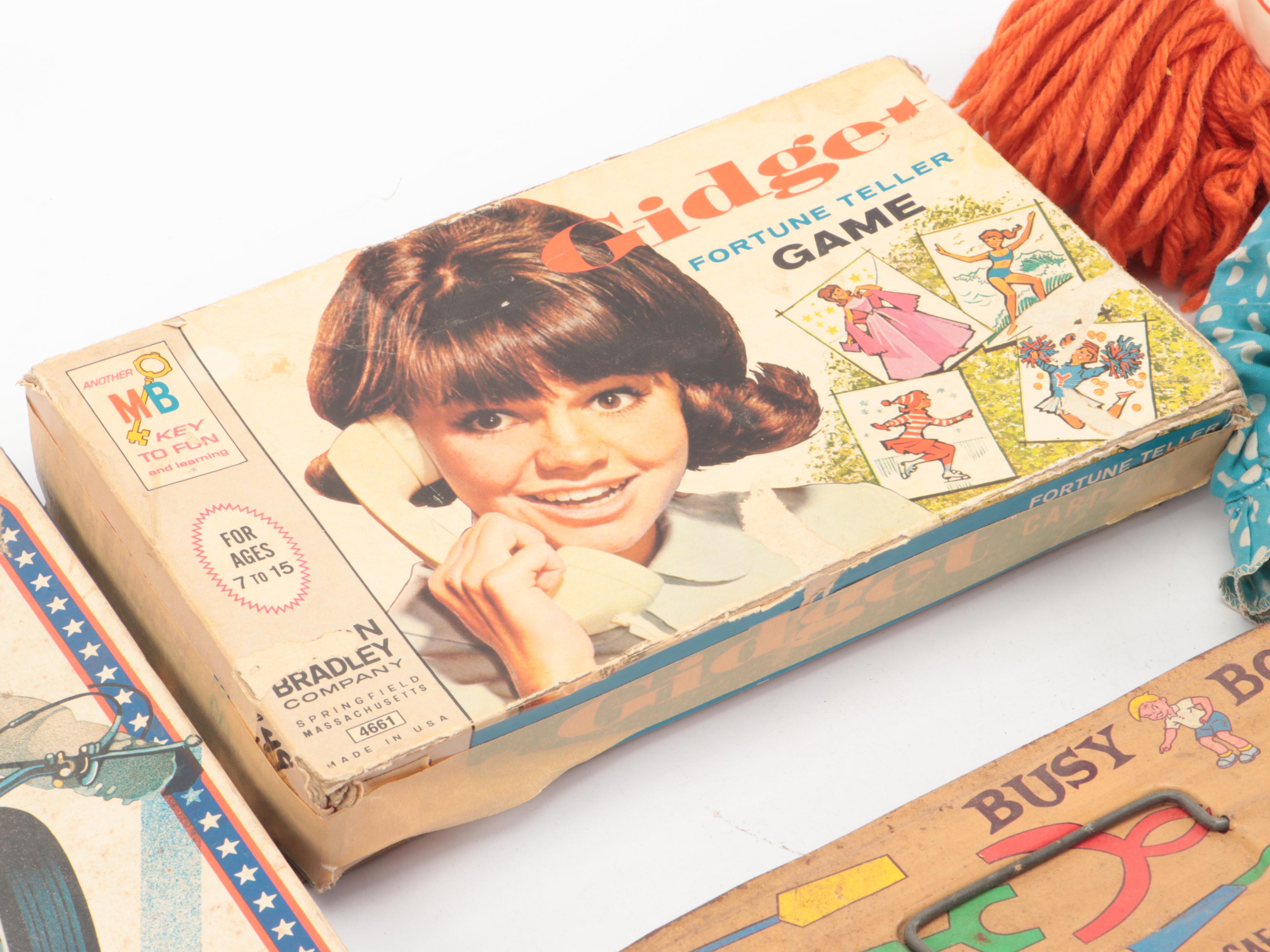 Mattel Bozo the Clown Doll and Snoopy Astronaut with Other Vintage Toys