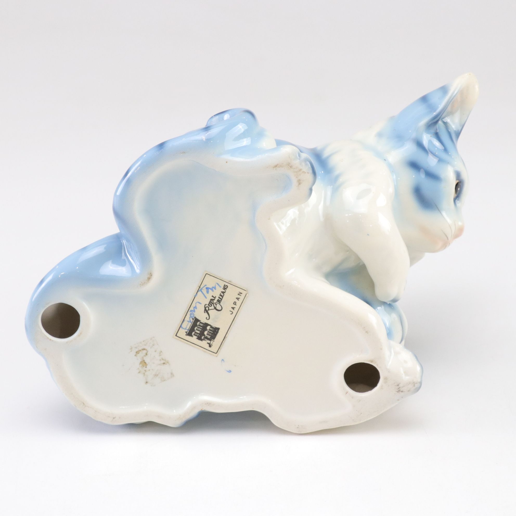 Hand Painted Porcelain Cat Figurines