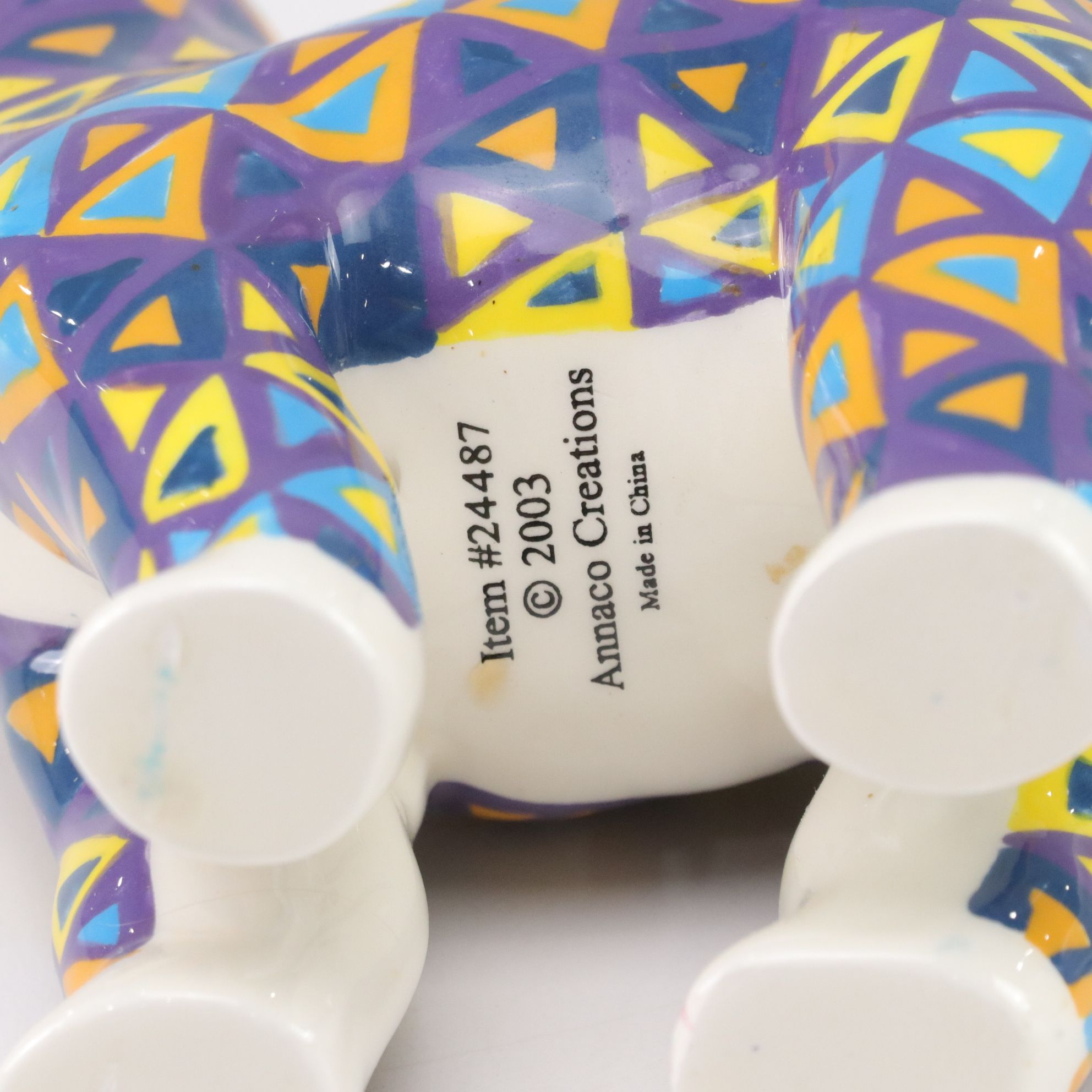 Hand Painted Porcelain Cat Figurines