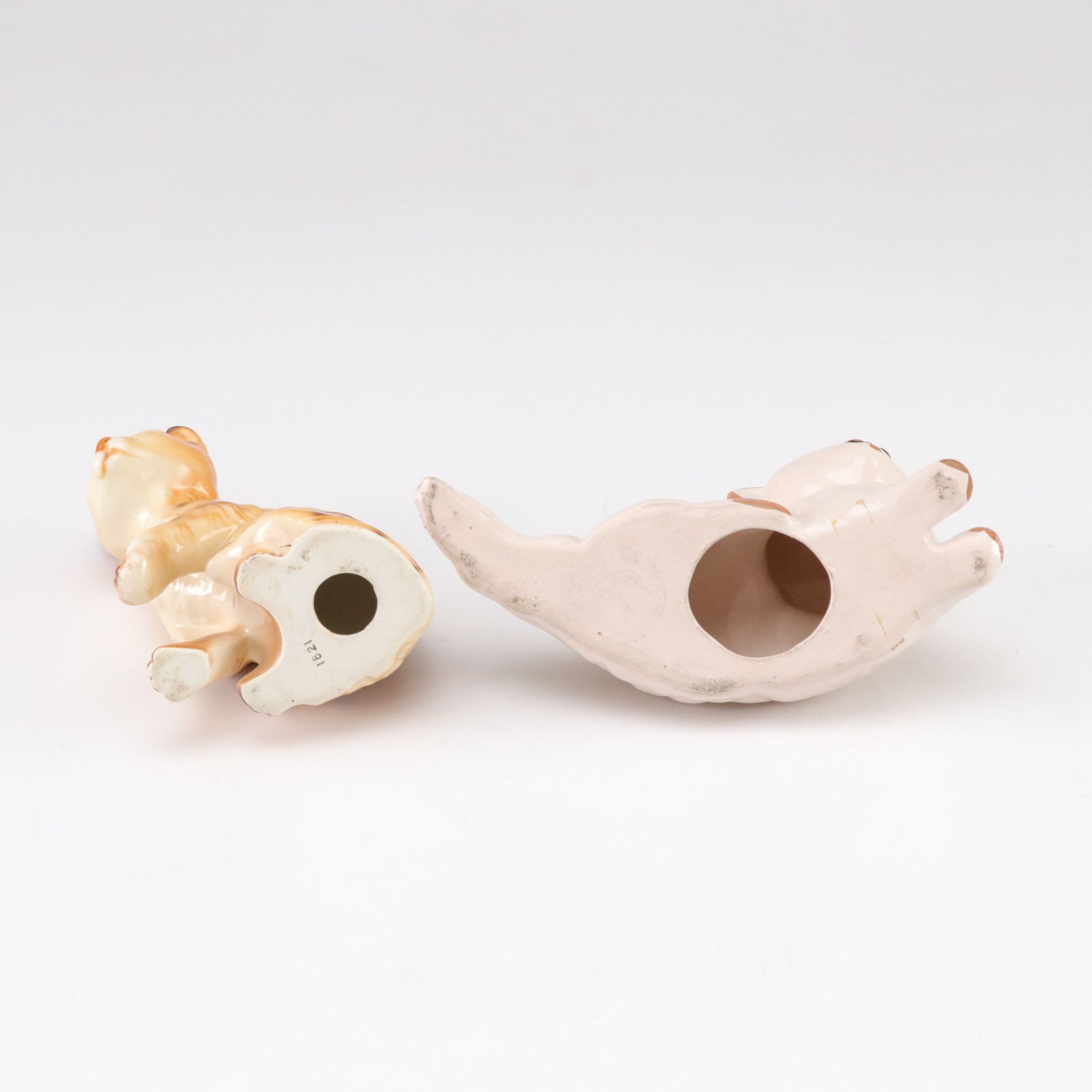 Hand Painted Porcelain Cat Figurines