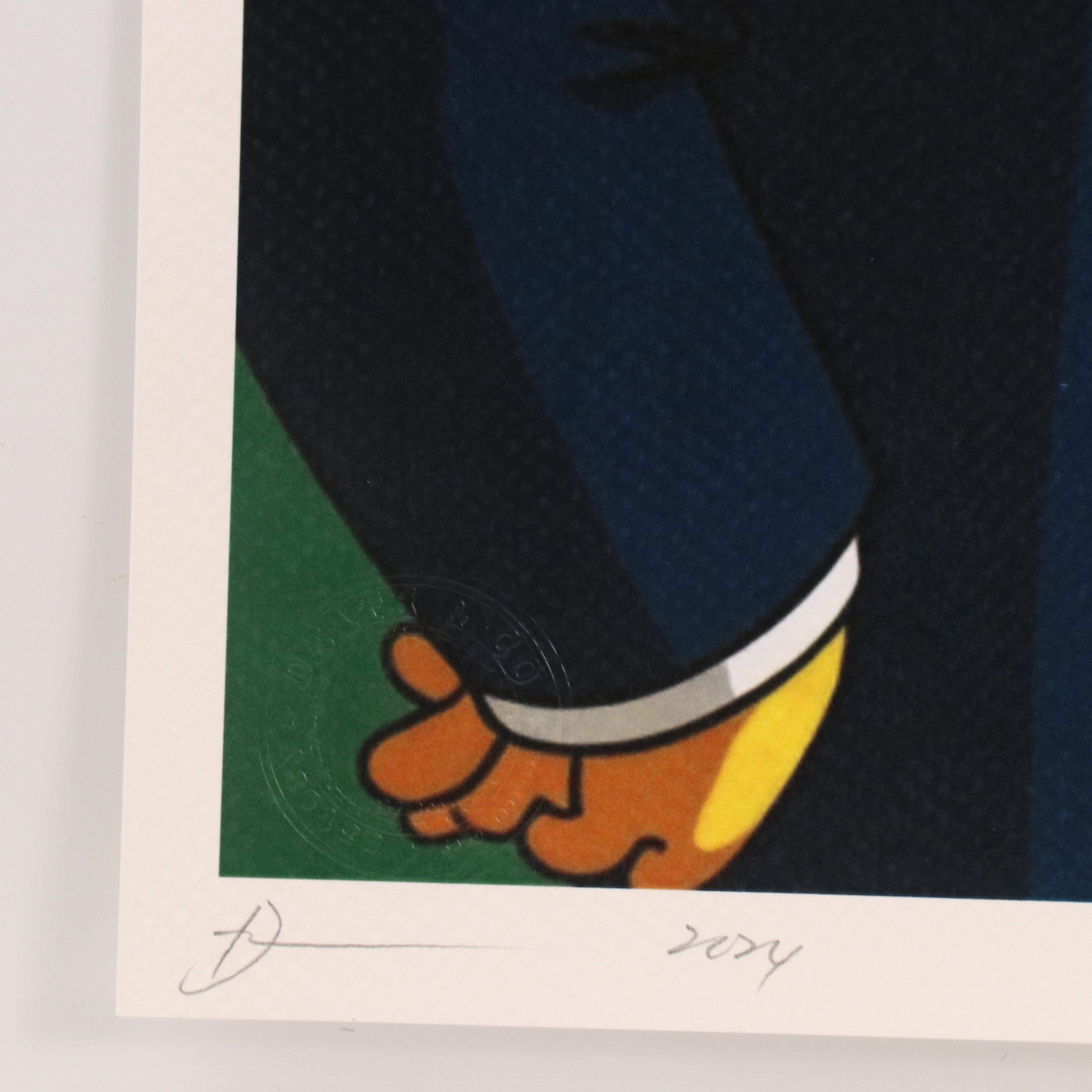 Death NYC Pop Art Digital Graphic Print with Presidential Homage to the Simpsons